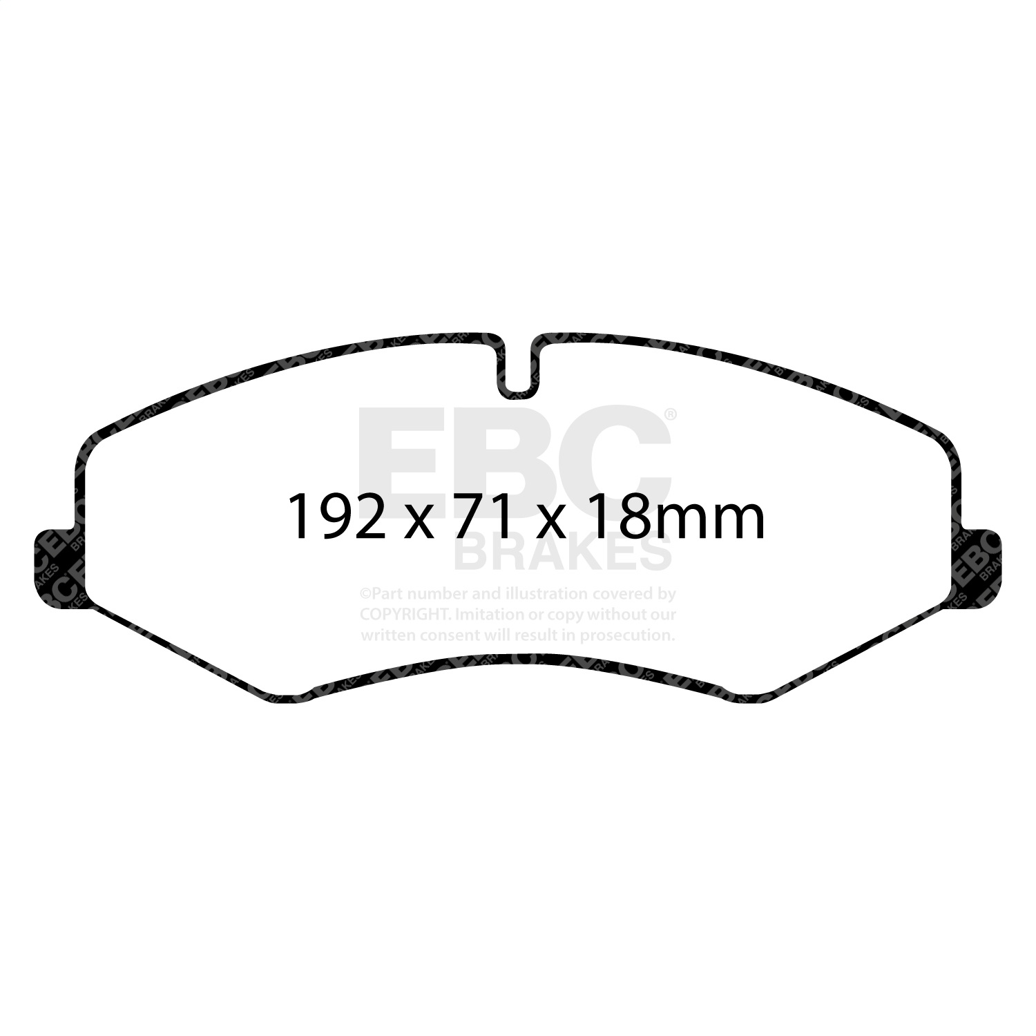 EBC DP62060 - Greenstuff 6000 Series Truck and SUV Front Brake Pads