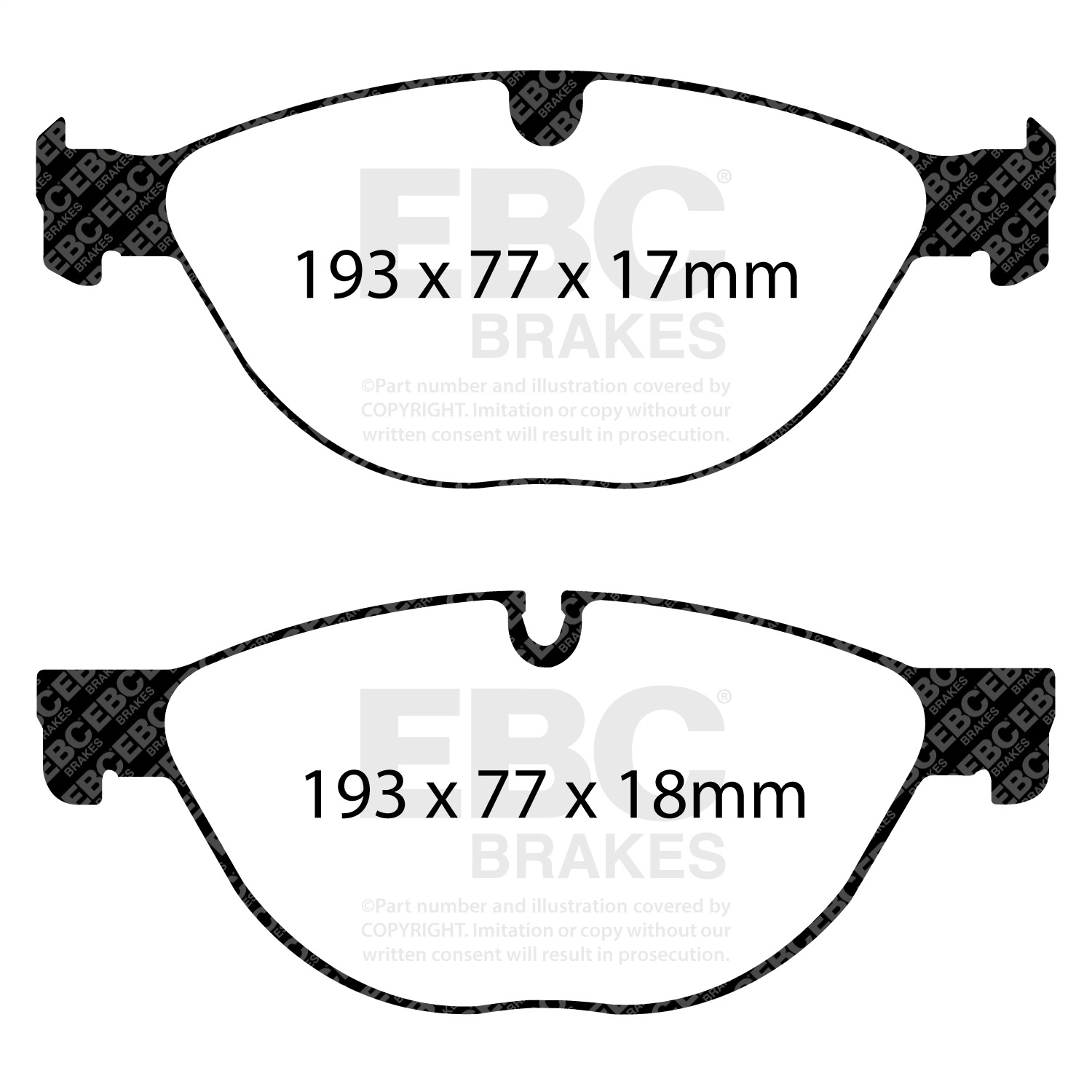 EBC Brakes DP42076R Yellowstuff Street And Track Brake Pads