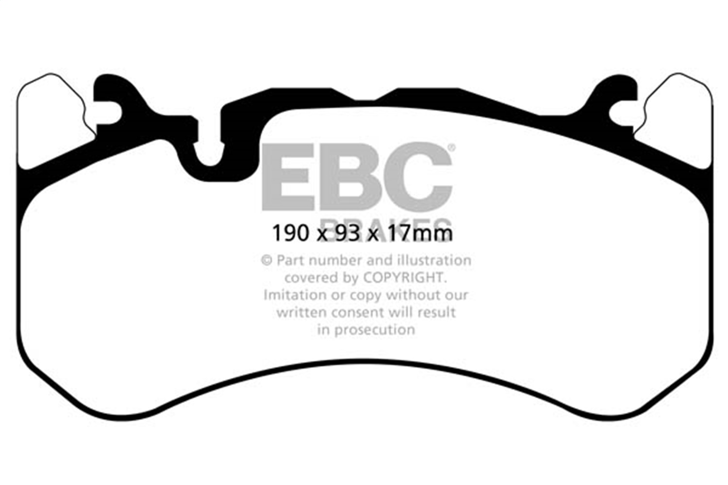 EBC Brakes DP42081R Yellowstuff Street And Track Brake Pads Fits 14-18 RS7