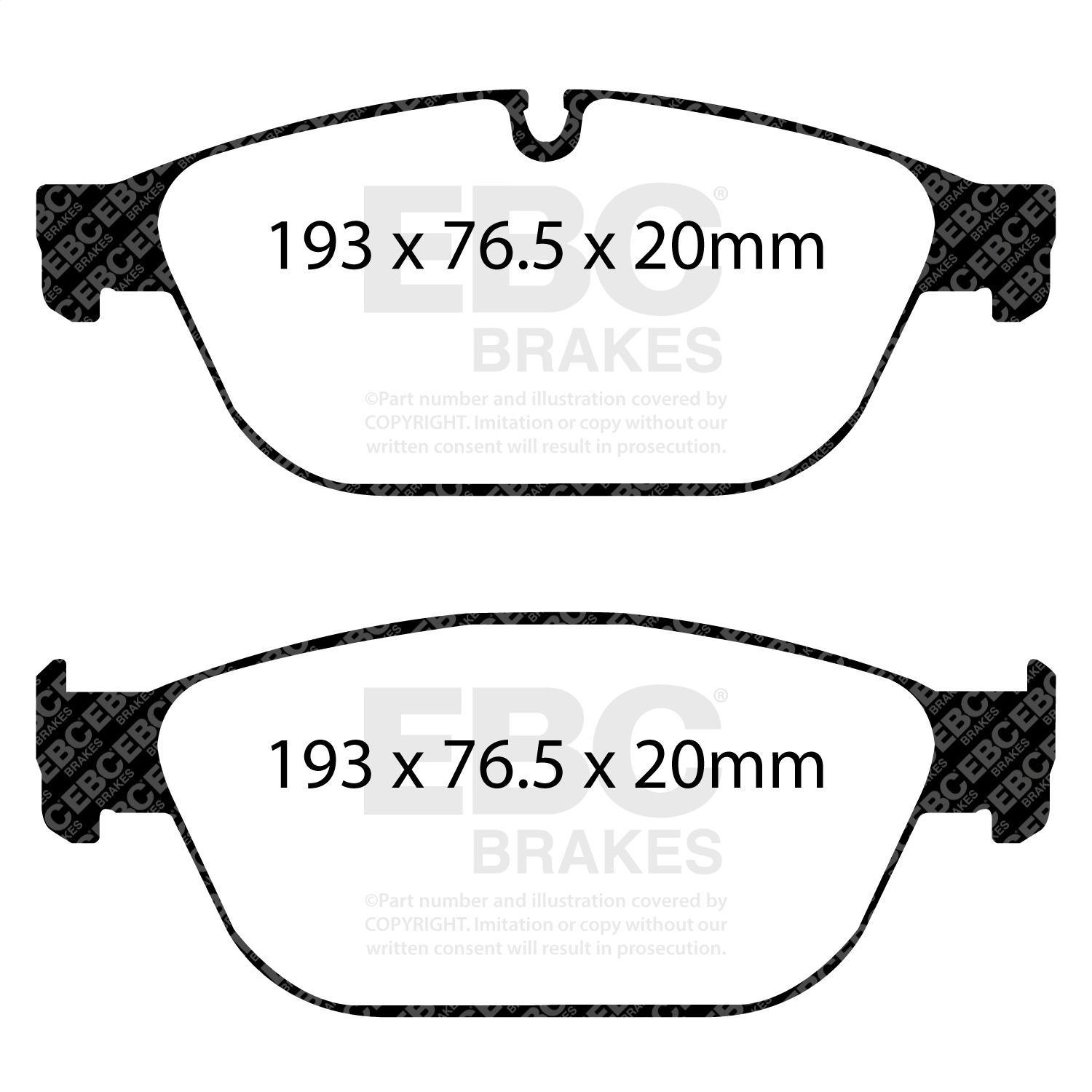 EBC DP32087C - Redstuff Ceramic Low Dust Front Brake Pads