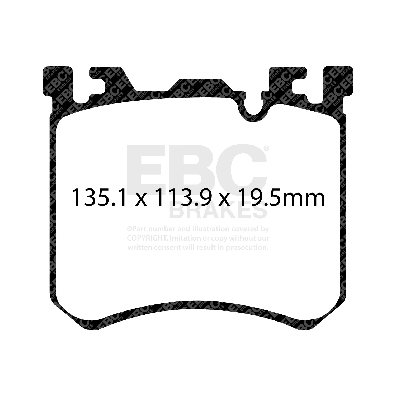 EBC BRAKES REDSTUFF CERAMIC PADS-DP32091C-Front