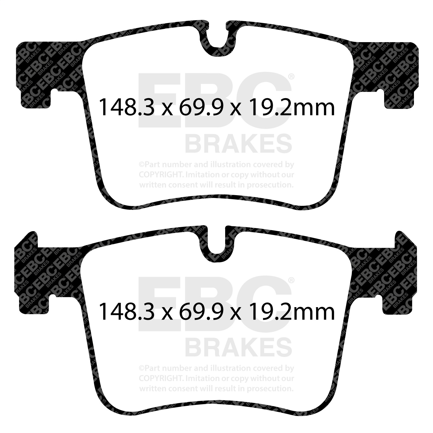 EBC Brakes S12KF1522 S12 Kits Redstuff and RK Rotors