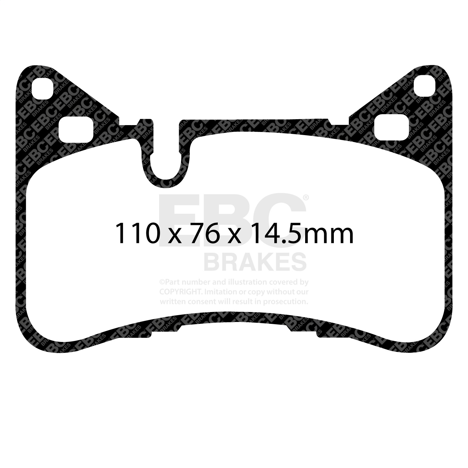 EBC BRAKES YELLOWSTUFF PADS-DP42117R-Rear
