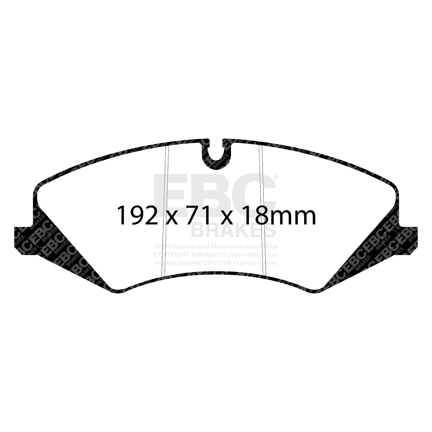 EBC Brakes Extra Duty Truck/SUV Pad-ED92123-Front