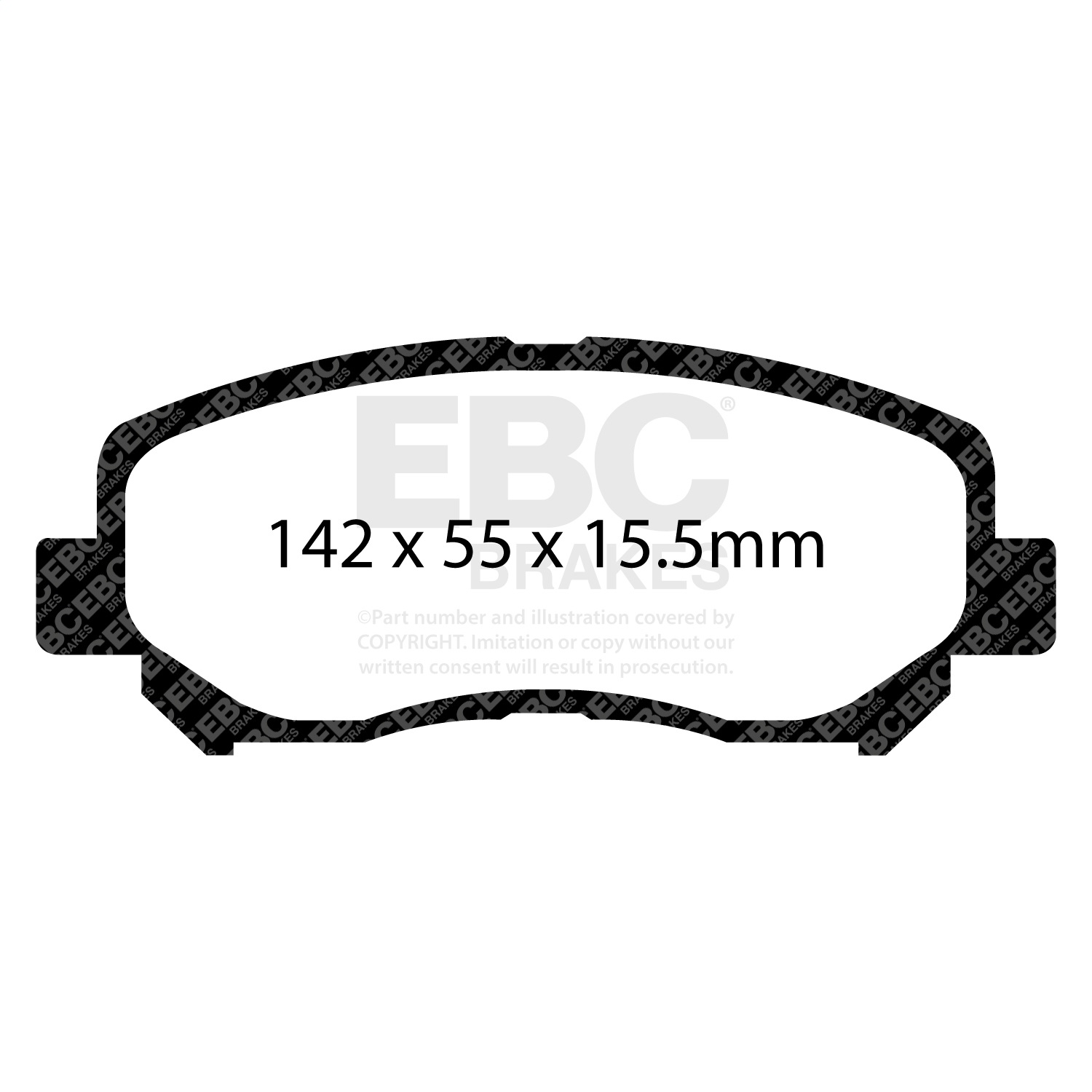 EBC Brakes UD1623 Ultimax  Brake Pads Fits 13-23 CX-30 CX-5