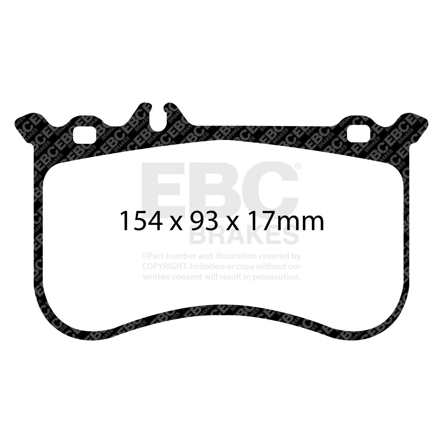 EBC Brakes DP42138R Yellowstuff Street And Track Brake Pads Fits CL550 SLC43 AMG