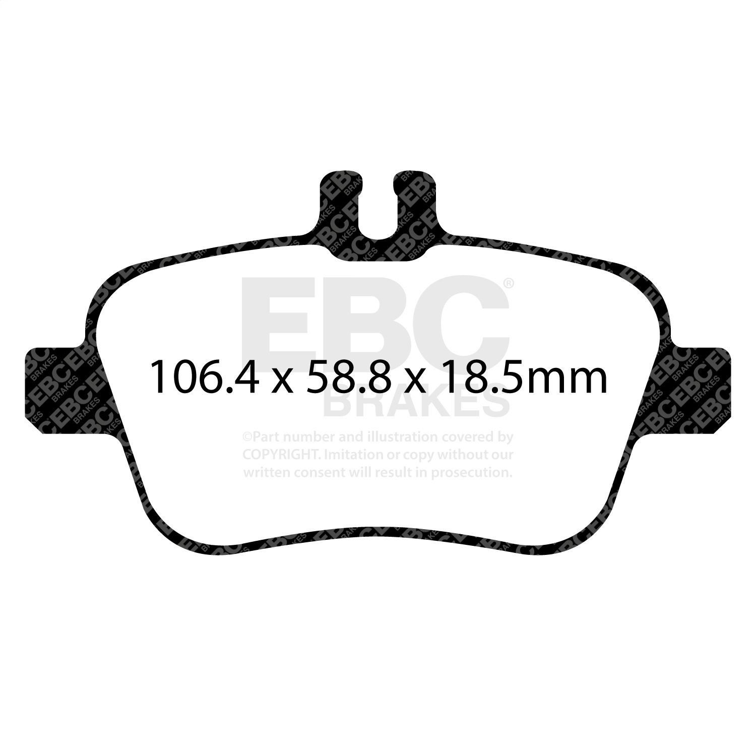 EBC DP32157C - Redstuff Ceramic Low Dust Rear Brake Pads