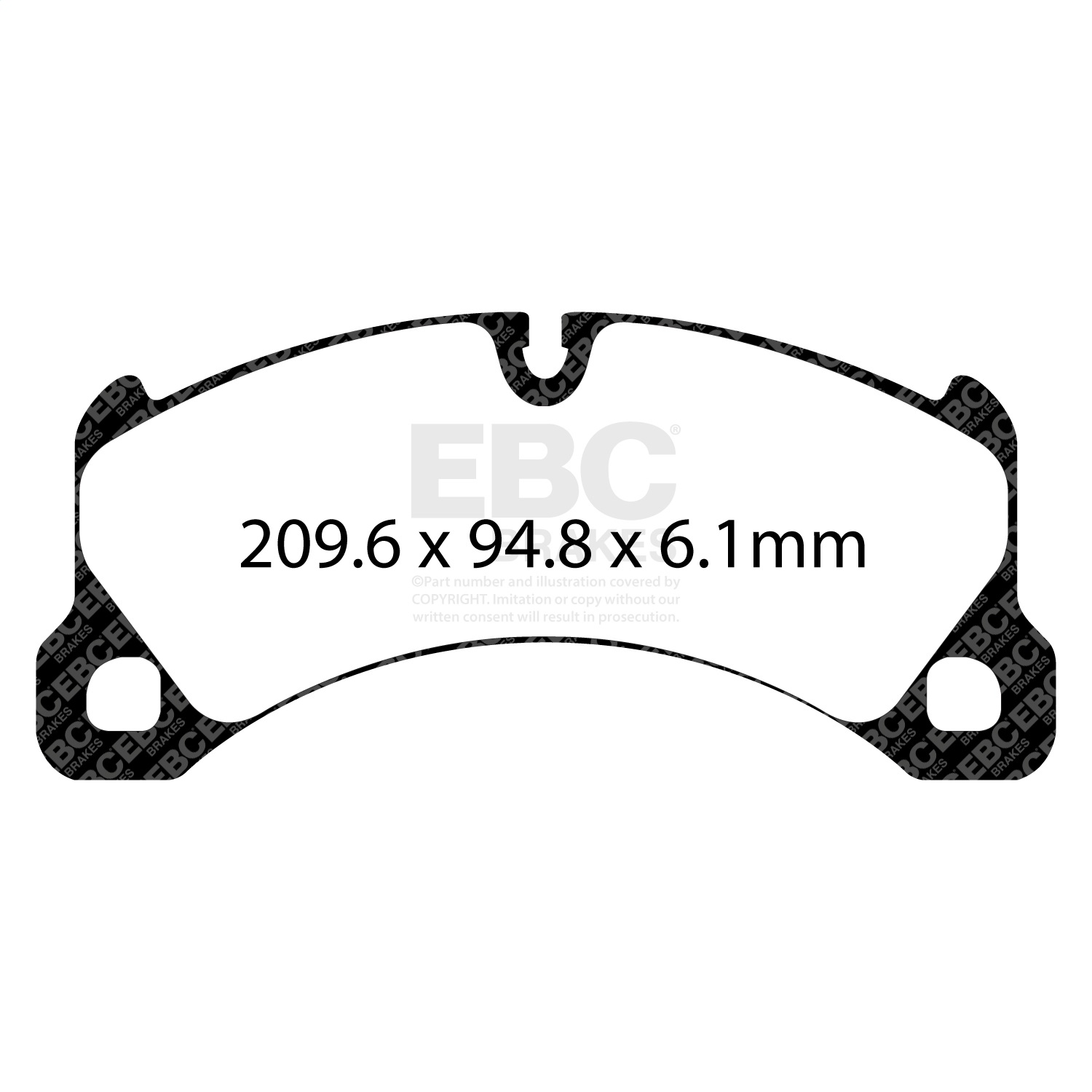 EBC Brakes DP42162R Yellowstuff Street And Track Brake Pads Fits 10-18 Cayenne