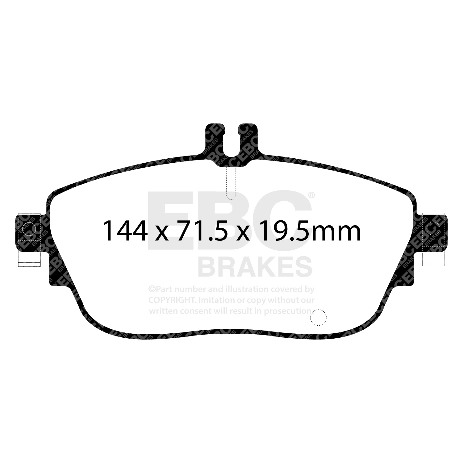 EBC Brakes UD1694 Ultimax  Brake Pads Fits 14-20 B250 CLA250 GLA250 QX30