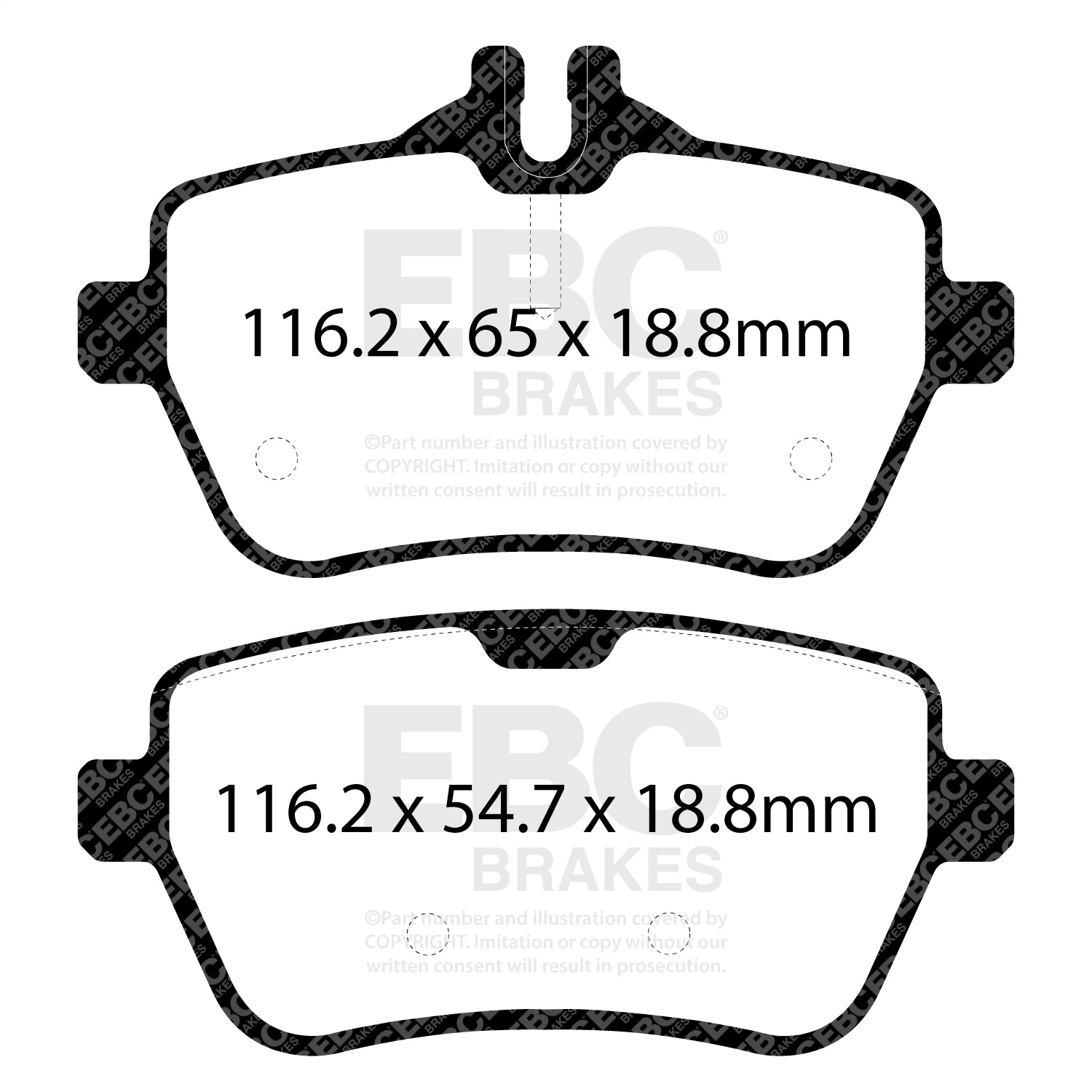 EBC DP32180C Redstuff Pads - Rear