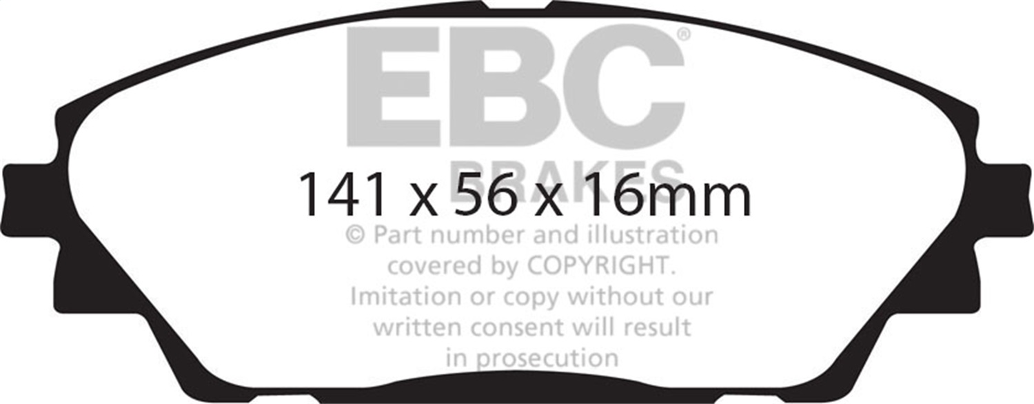 EBC Brakes DP22185 Greenstuff 2000 Series Sport Brake Pads Fits 3 3 Sport CX-3