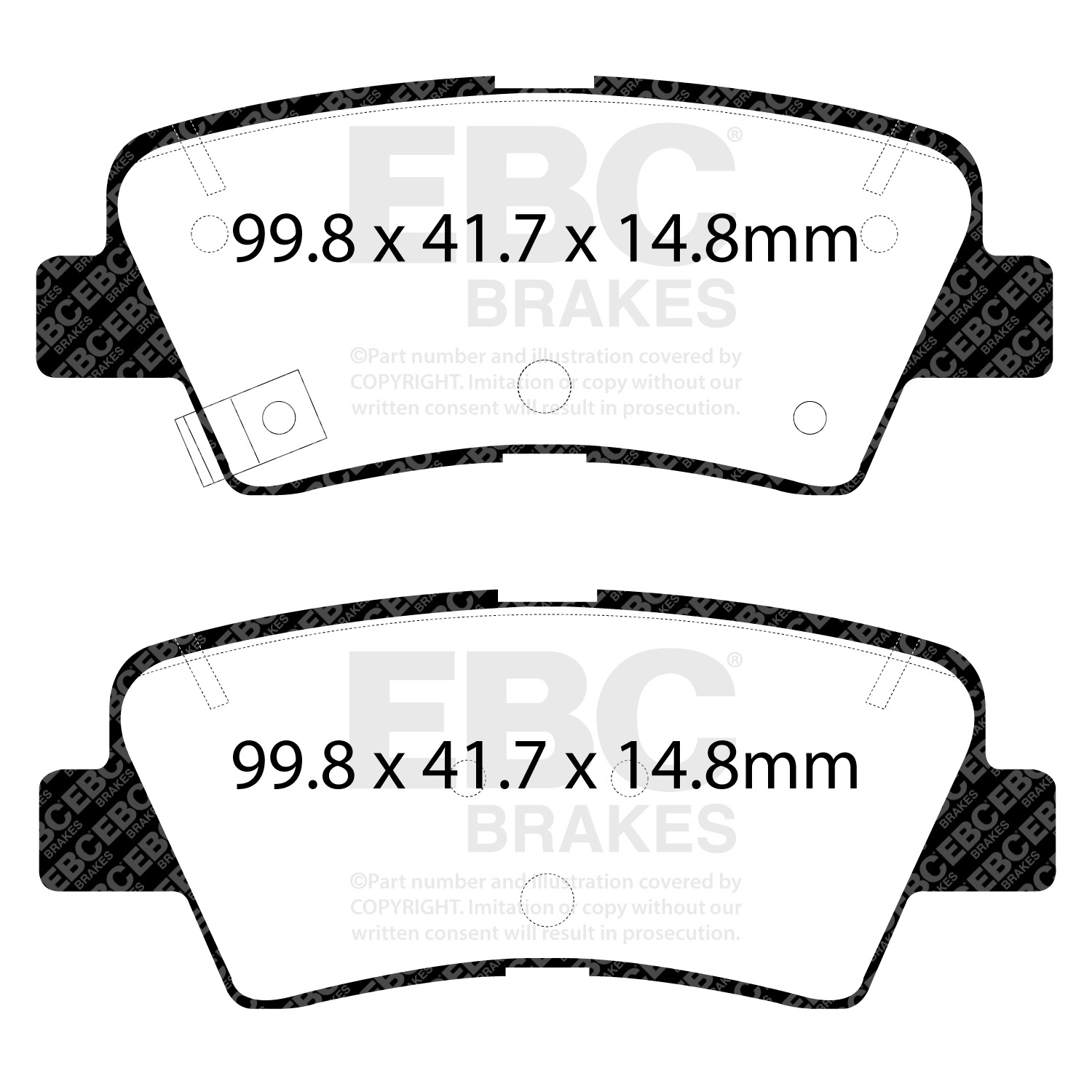EBC DP42188R Yellowstuff Pads - Rear