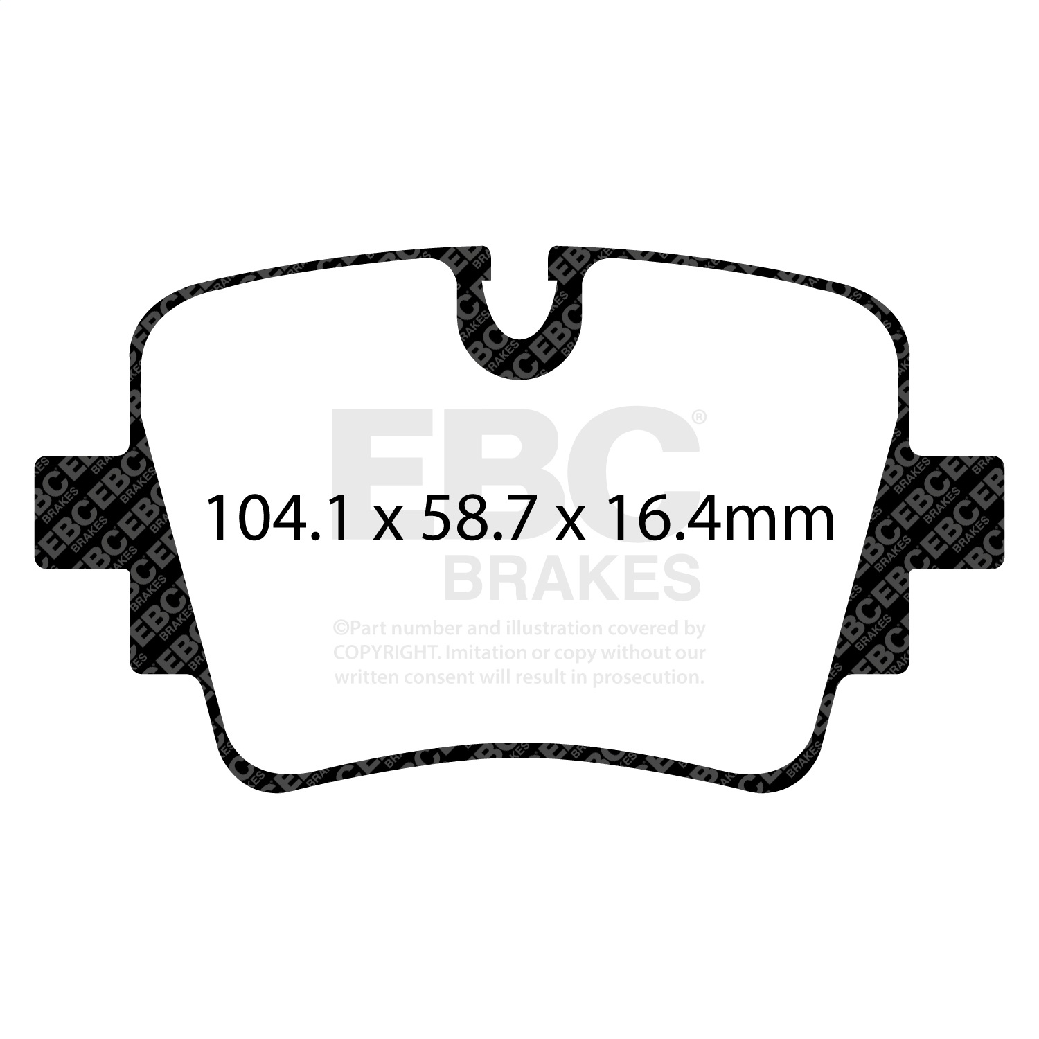 EBC Brakes DP32190C Redstuff Ceramic Low Dust Brake Pads Fits 14-23 F-Type