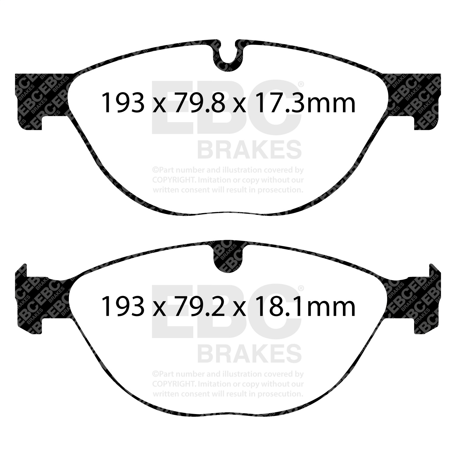 EBC DP42191R Yellowstuff Pads - Front