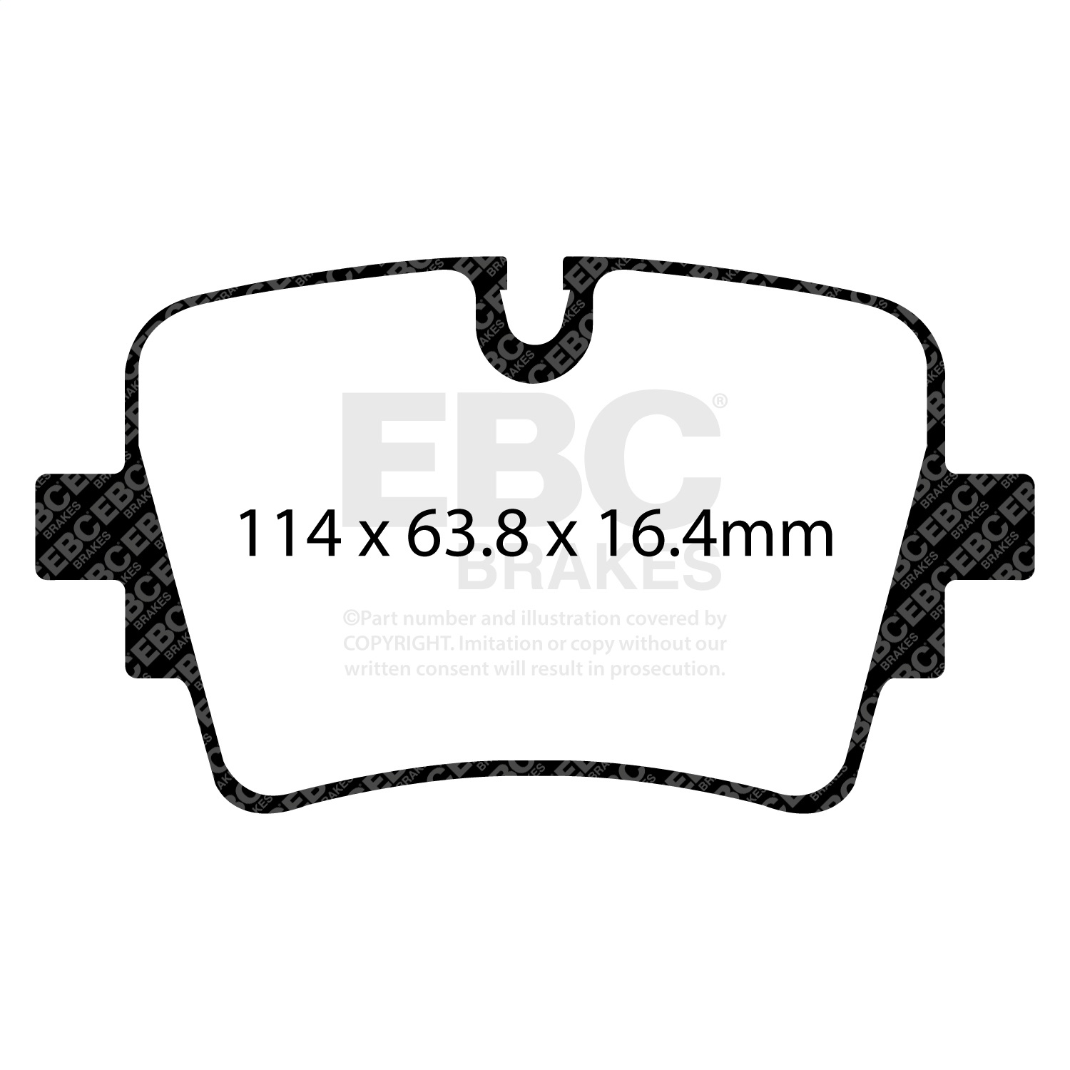 EBC DP32192C - Redstuff Ceramic Low Dust Rear Brake Pads
