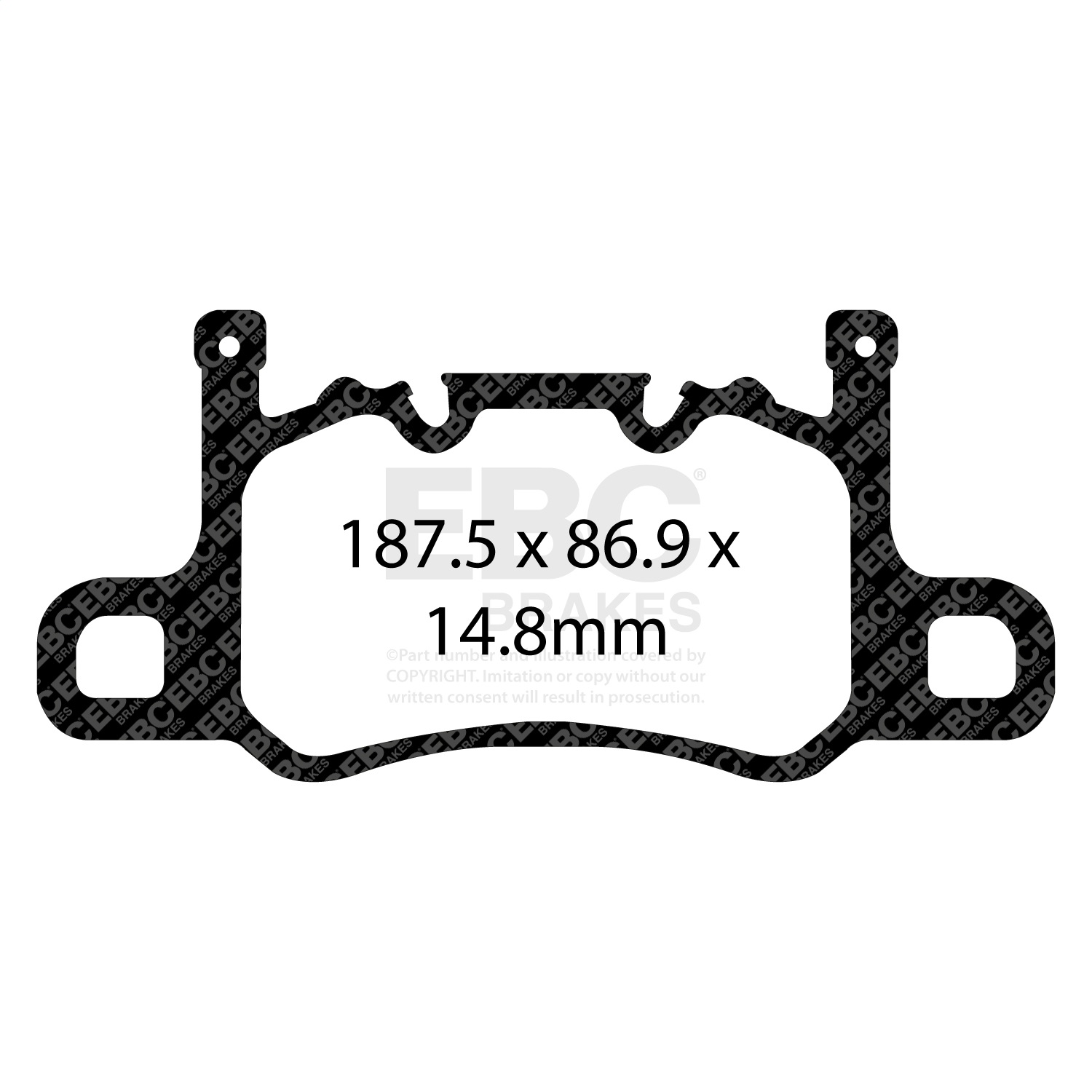 EBC Brakes DP42207R Yellowstuff Street And Track Brake Pads Fits 13-18 911