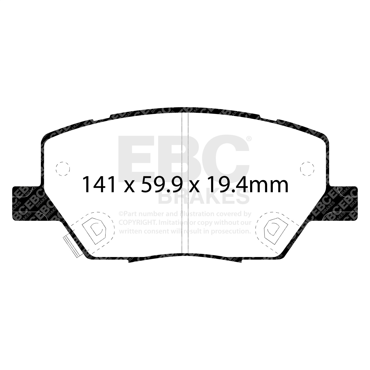 EBC DP62239 Greenstuff 6K Pads - Front