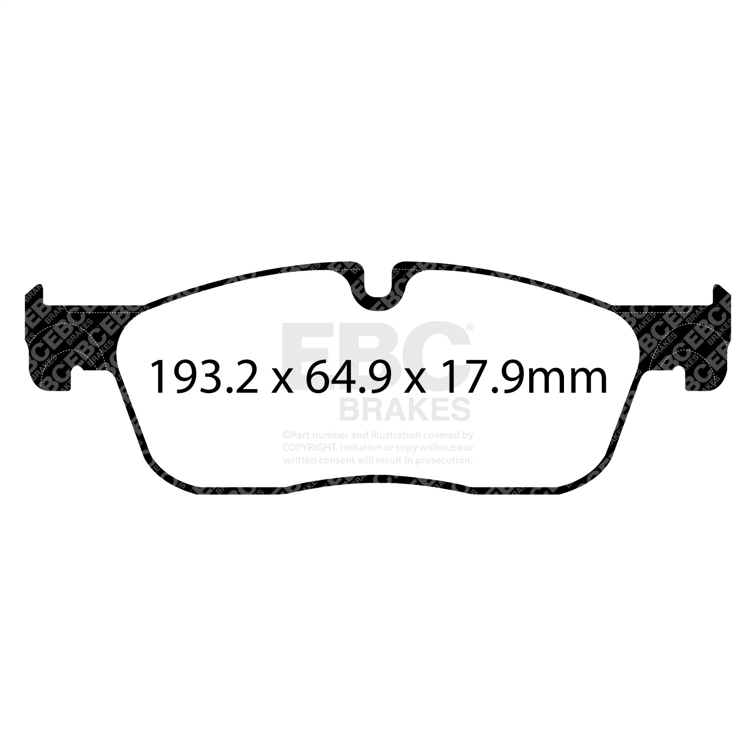 EBC Brakes UD18381 Ultimax  Brake Pads Fits 17-23 F-Pace Range Rover Velar XE XF