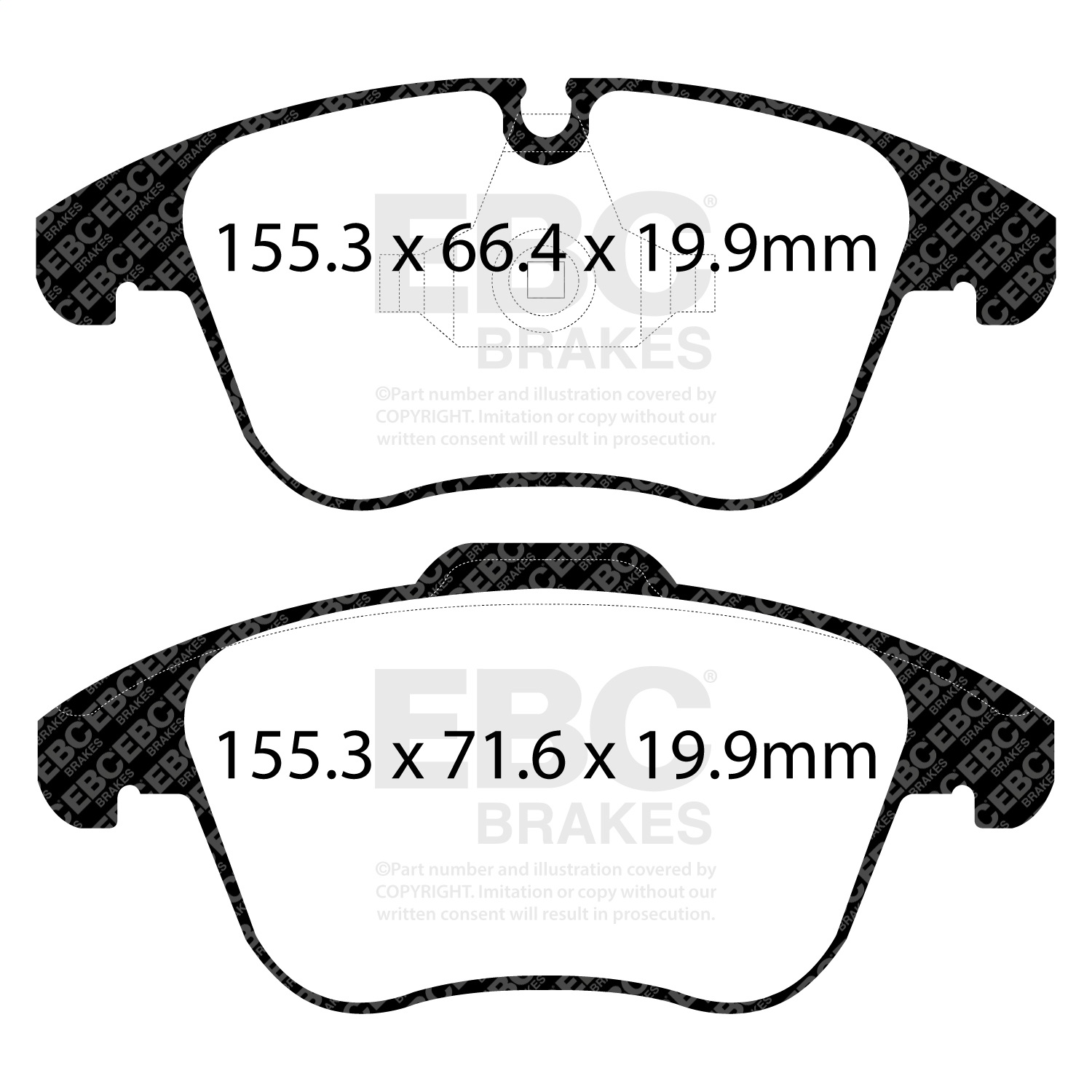 EBC Brakes UD1869 Ultimax  Brake Pads Fits 17-18 XE
