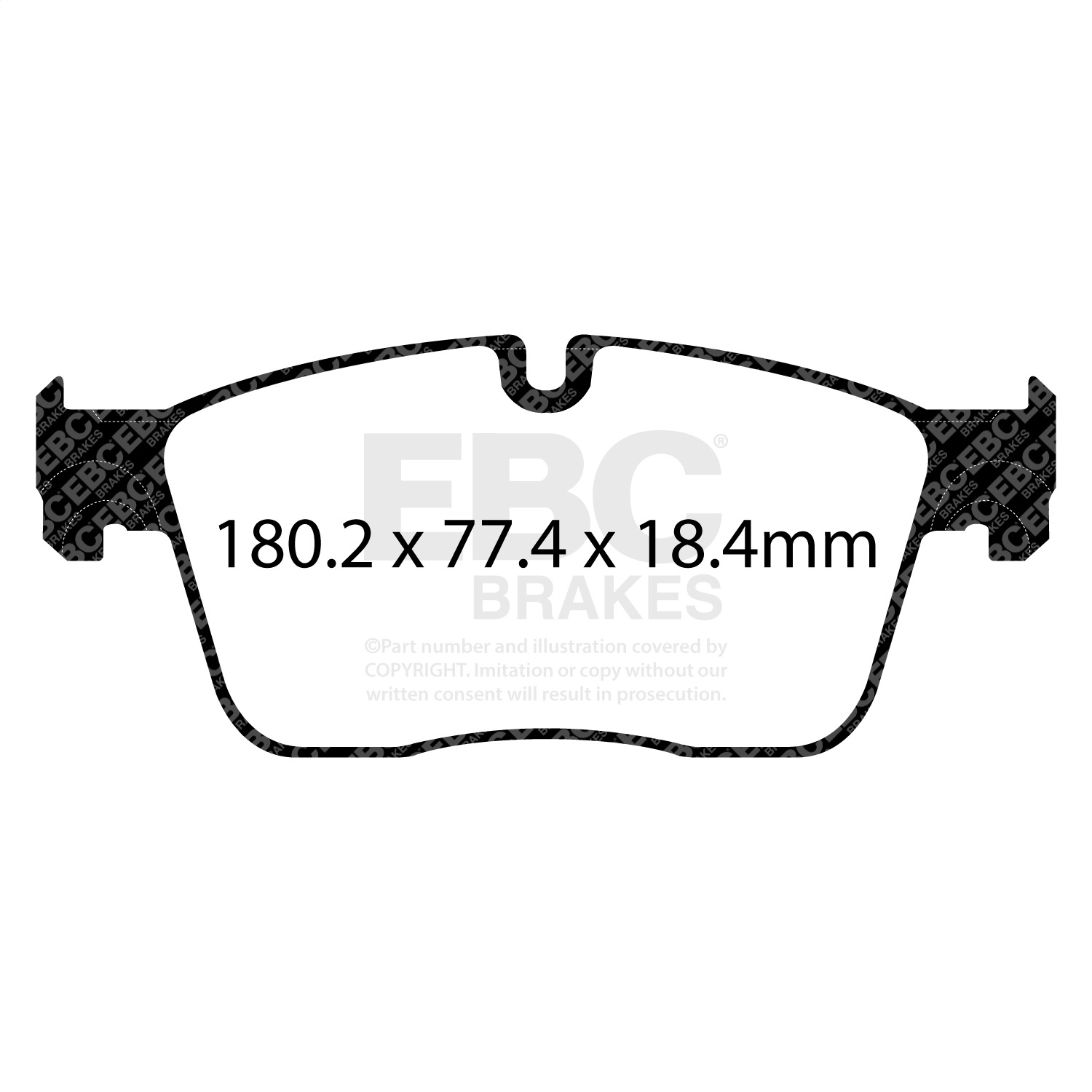 EBC Brakes DP32253C Redstuff Ceramic Low Dust Brake Pads