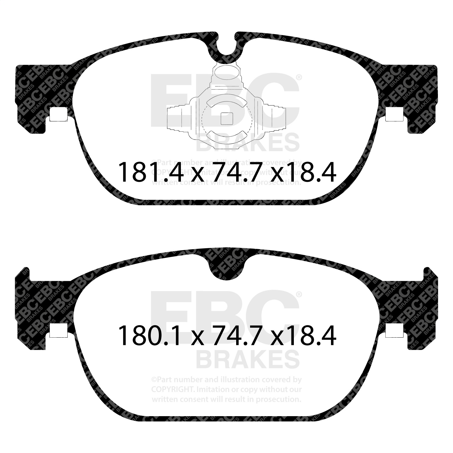 EBC Brakes DP32260C Redstuff Ceramic Low Dust Brake Pads