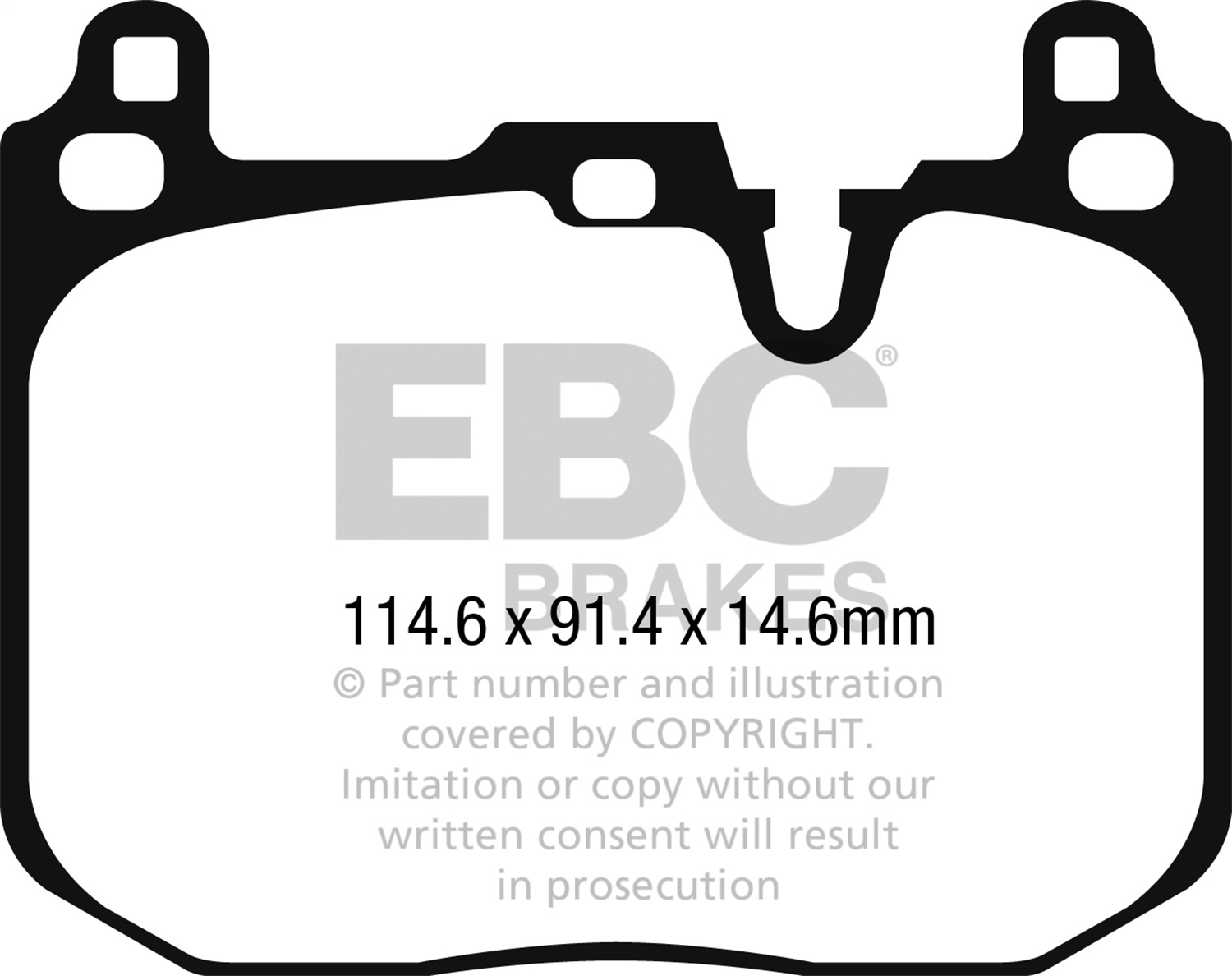 EBC Brakes DP32271C Redstuff Ceramic Low Dust Brake Pads