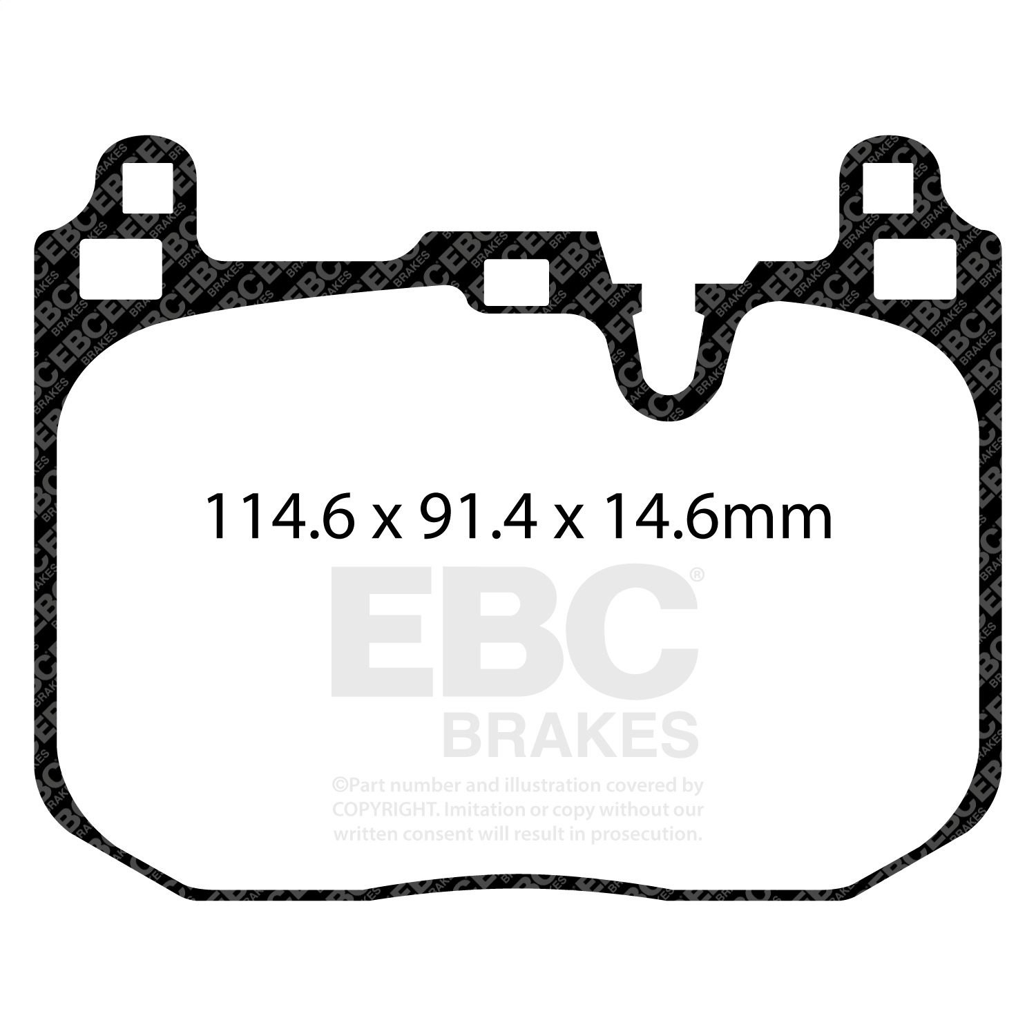 EBC Brakes DP32271C Redstuff Ceramic Low Dust Brake Pads