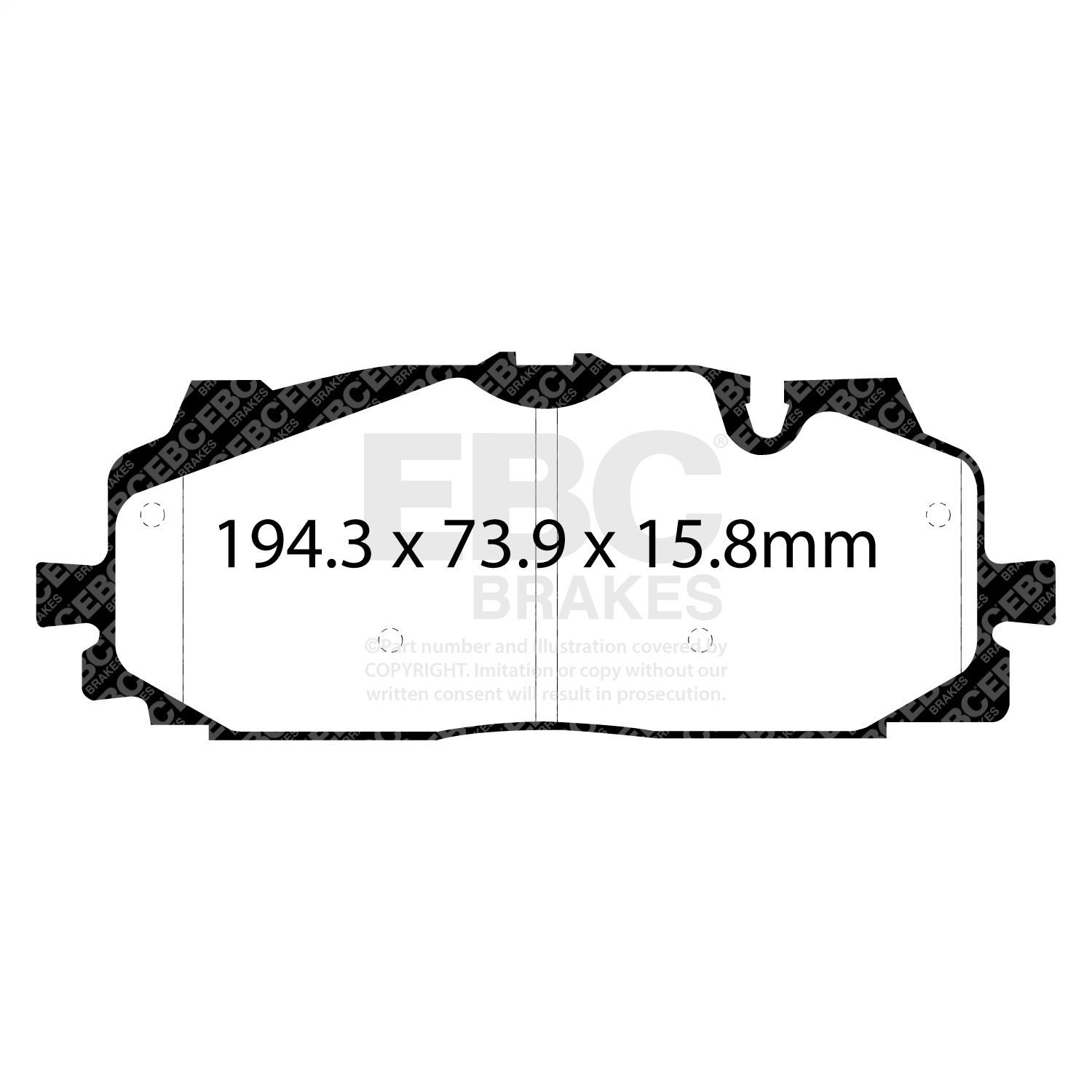 EBC DP42277R Yellowstuff Pads - Front