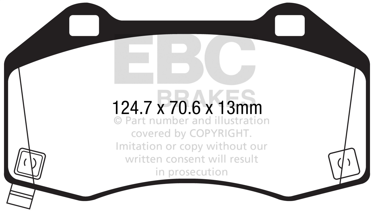 EBC Brakes DP32286C Redstuff Ceramic Low Dust Brake Pads