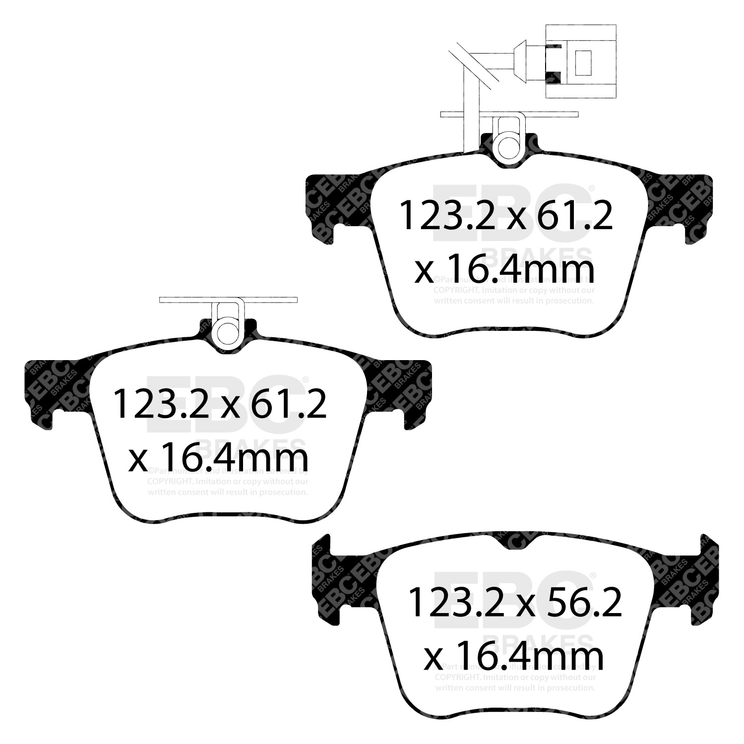 EBC DP32295C Redstuff Pads - Rear