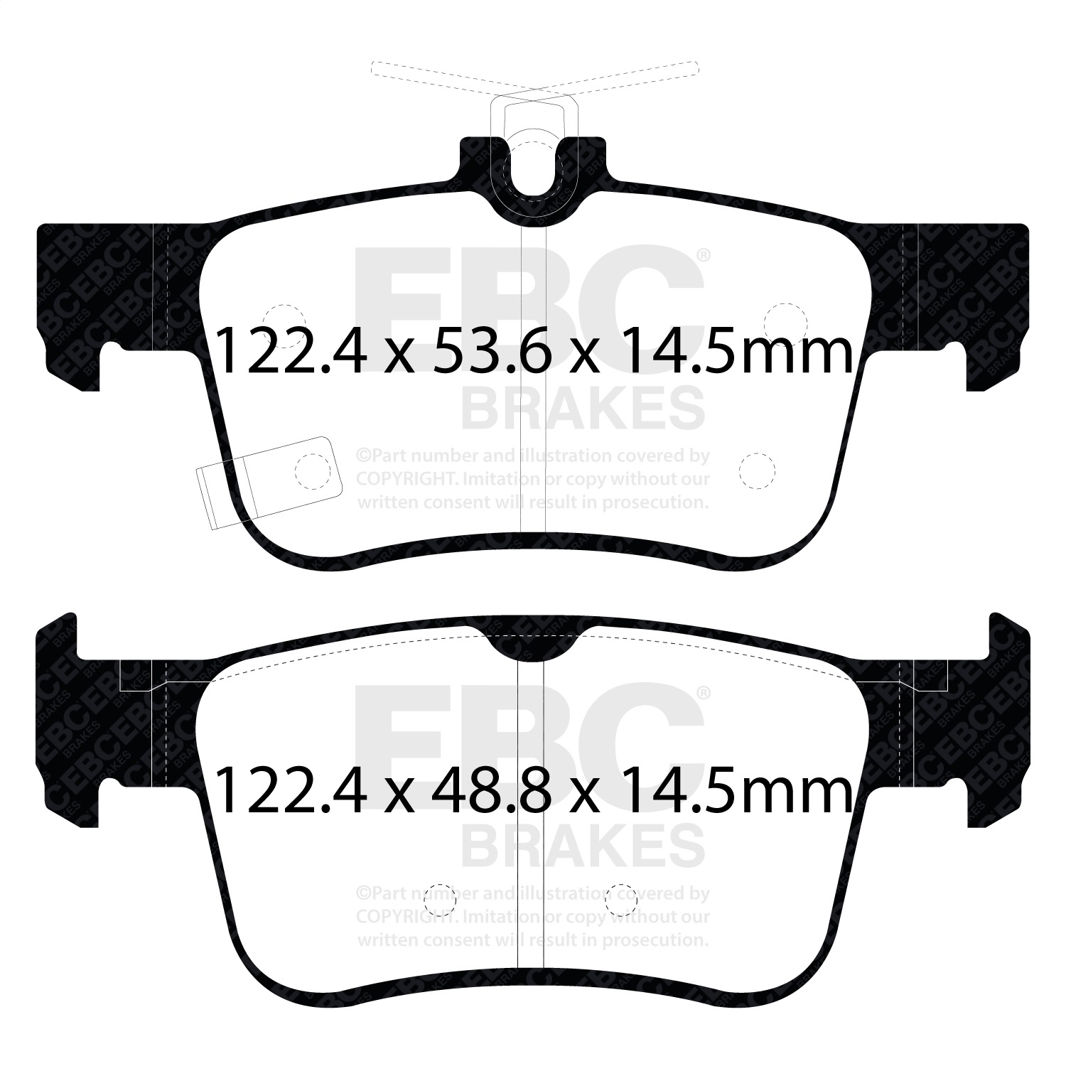 EBC Brakes UD1878 Ultimax  Brake Pads Fits 16-23 Civic RDX