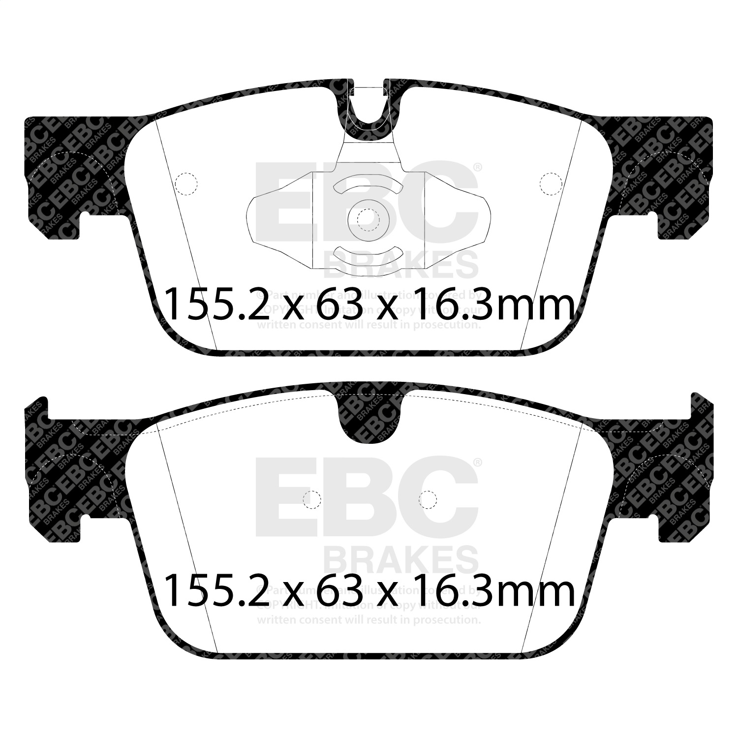 EBC Brakes DP22305 Greenstuff 2000 Series Sport Brake Pads