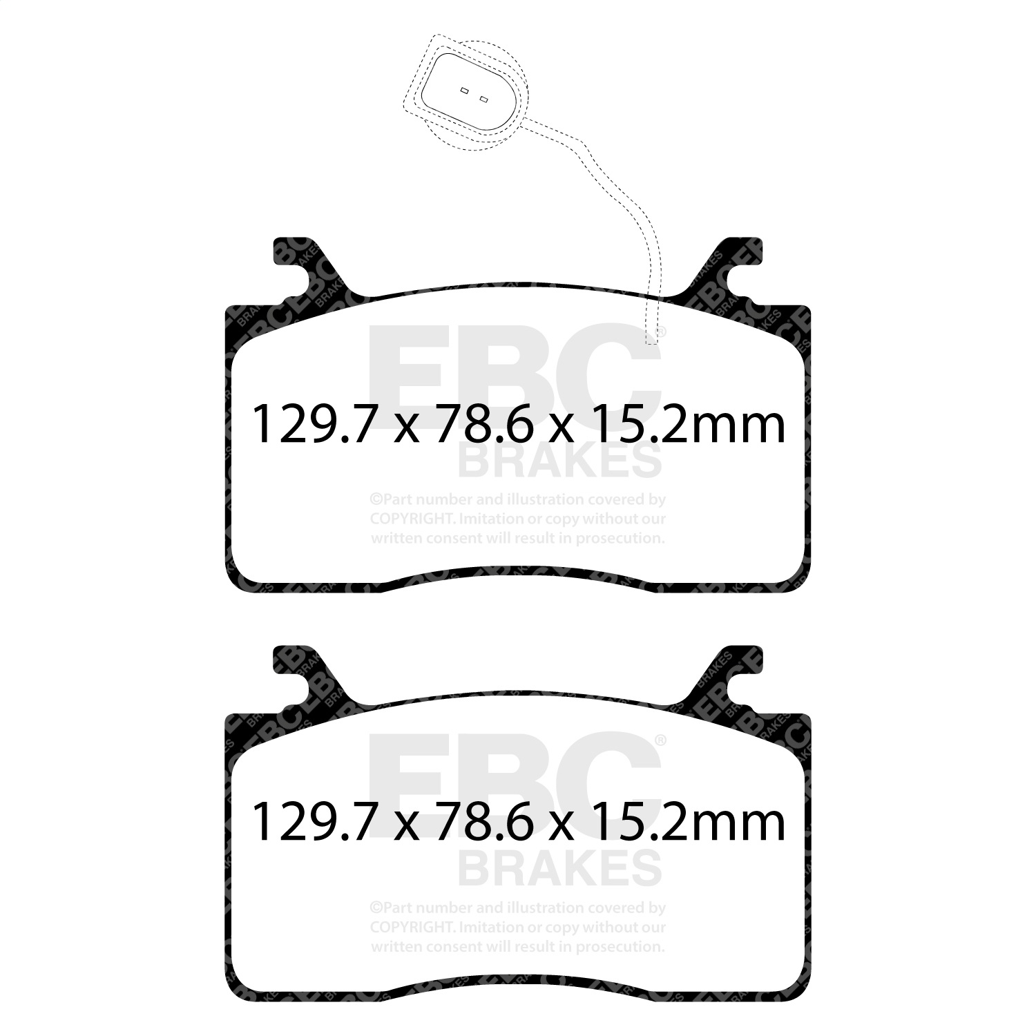 EBC Brakes UD2052 Ultimax  Brake Pads Fits 17-23 Giulia Stelvio