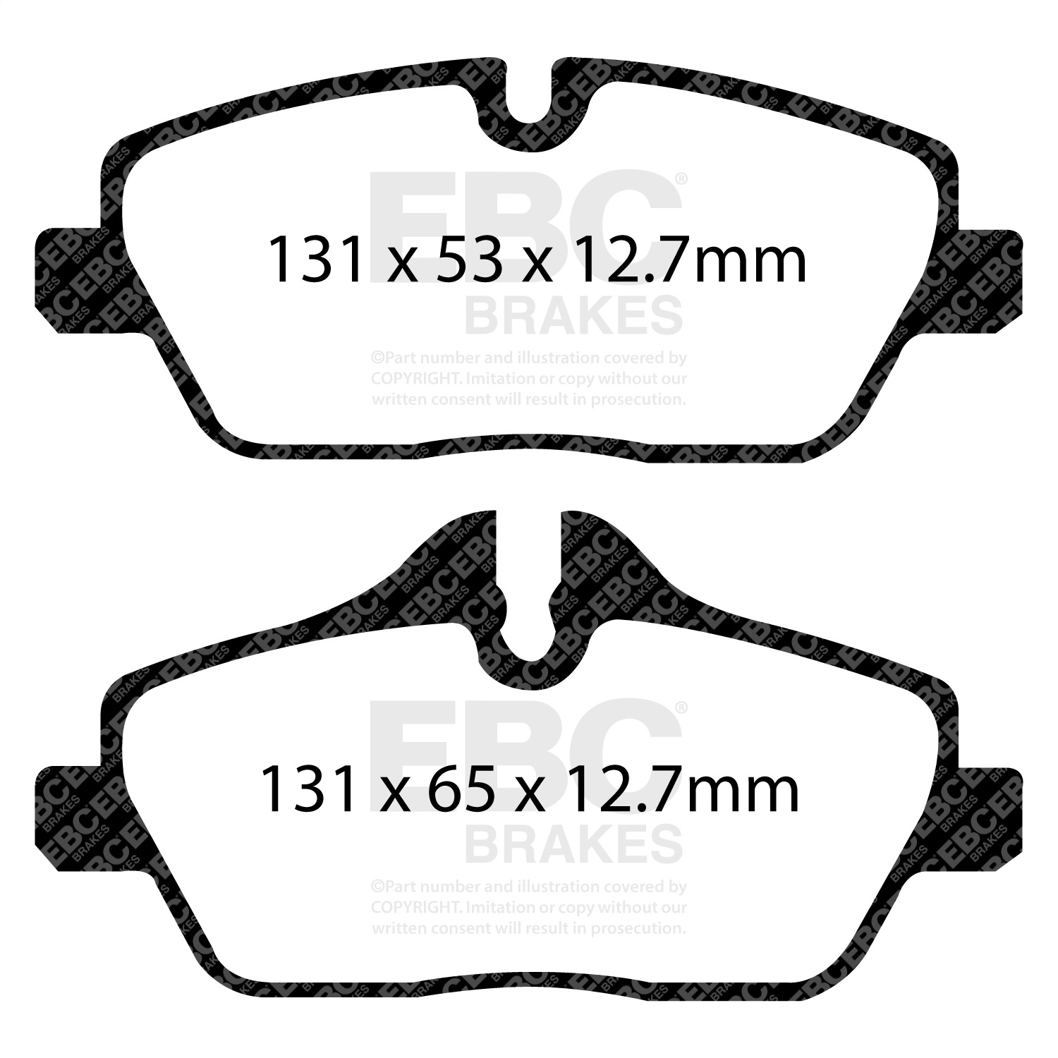 EBC Brakes UD13081 Ultimax  Brake Pads Fits 14-20 i3