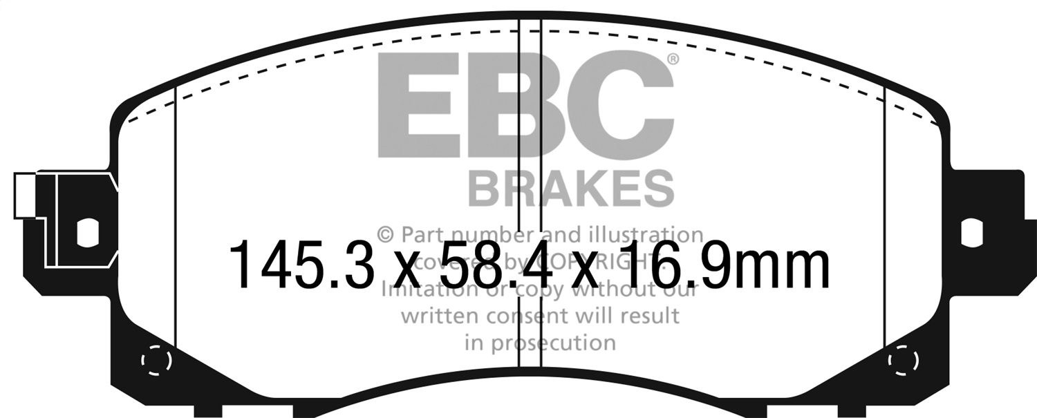 EBC Brakes DP22330 Greenstuff 2000 Series Sport Brake Pads