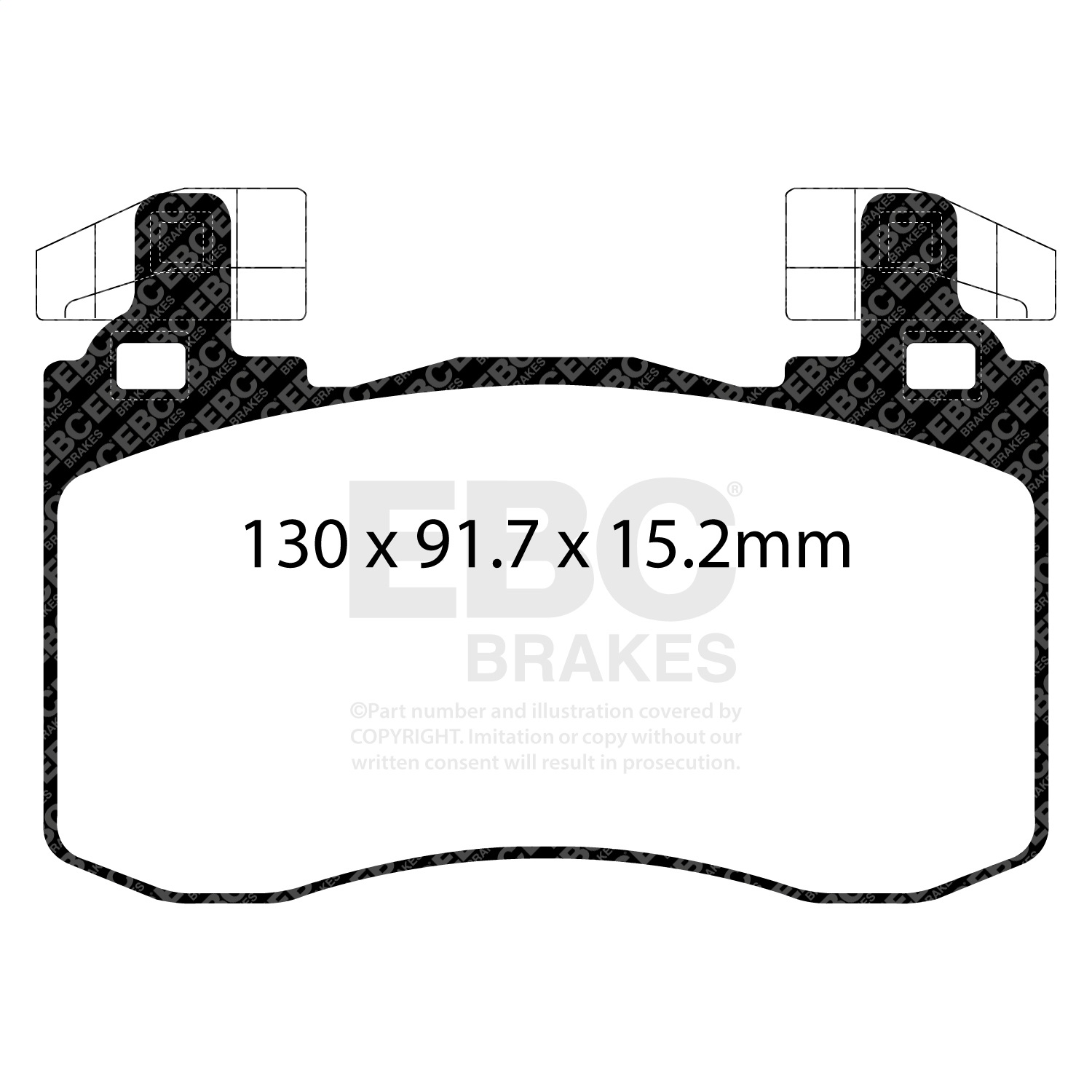 EBC Fit 2019+ Genesis G70 2.0L Turbo (Brembo) Greenstuff Front Brake Pads
