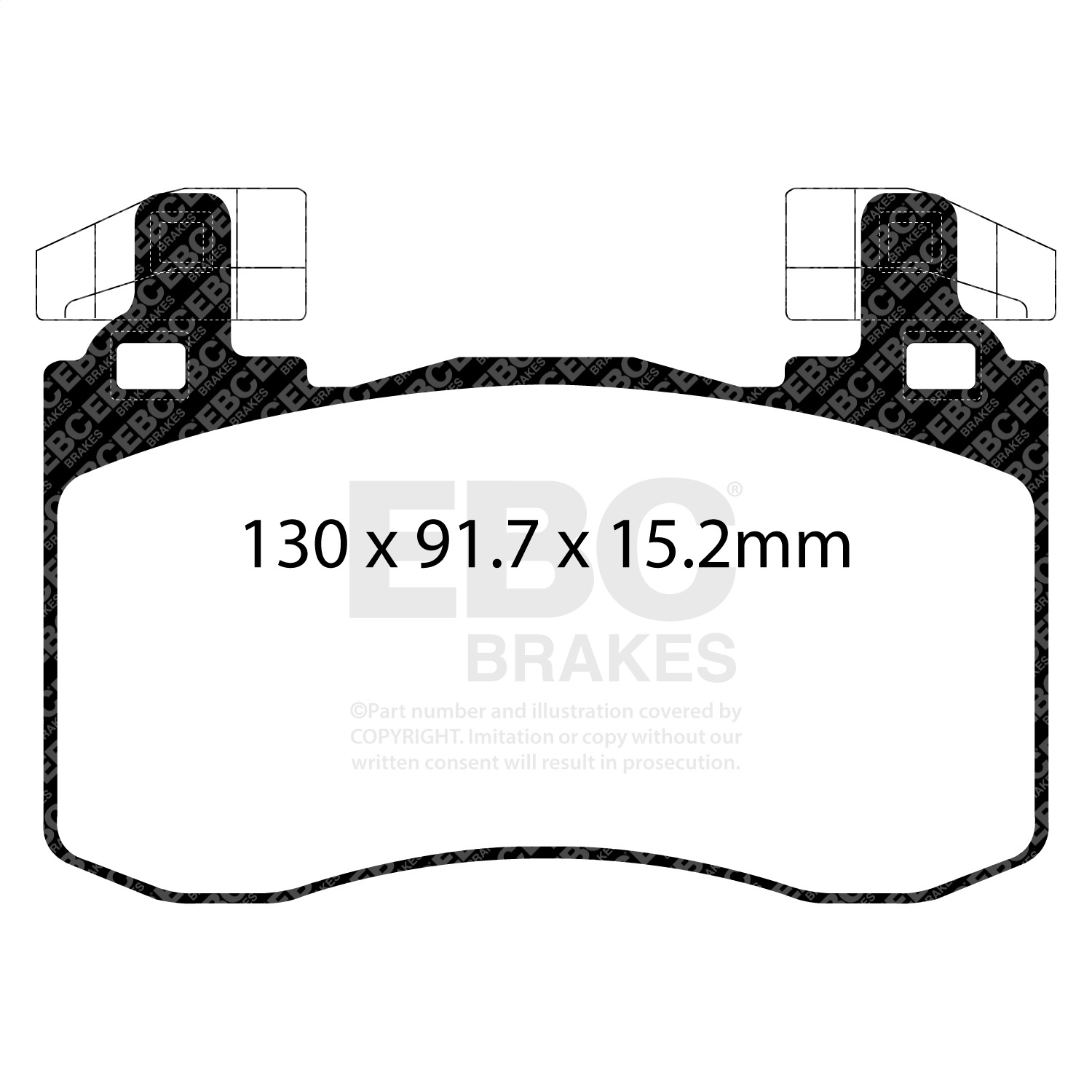 EBC Brakes DP22356 Greenstuff 2000 Series Sport Brake Pads Fits G70 Stinger