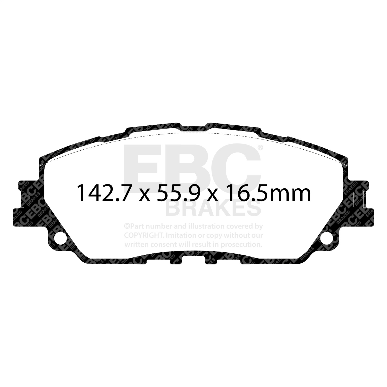 EBC Brakes DP32378C Redstuff Ceramic Low Dust Brake Pads