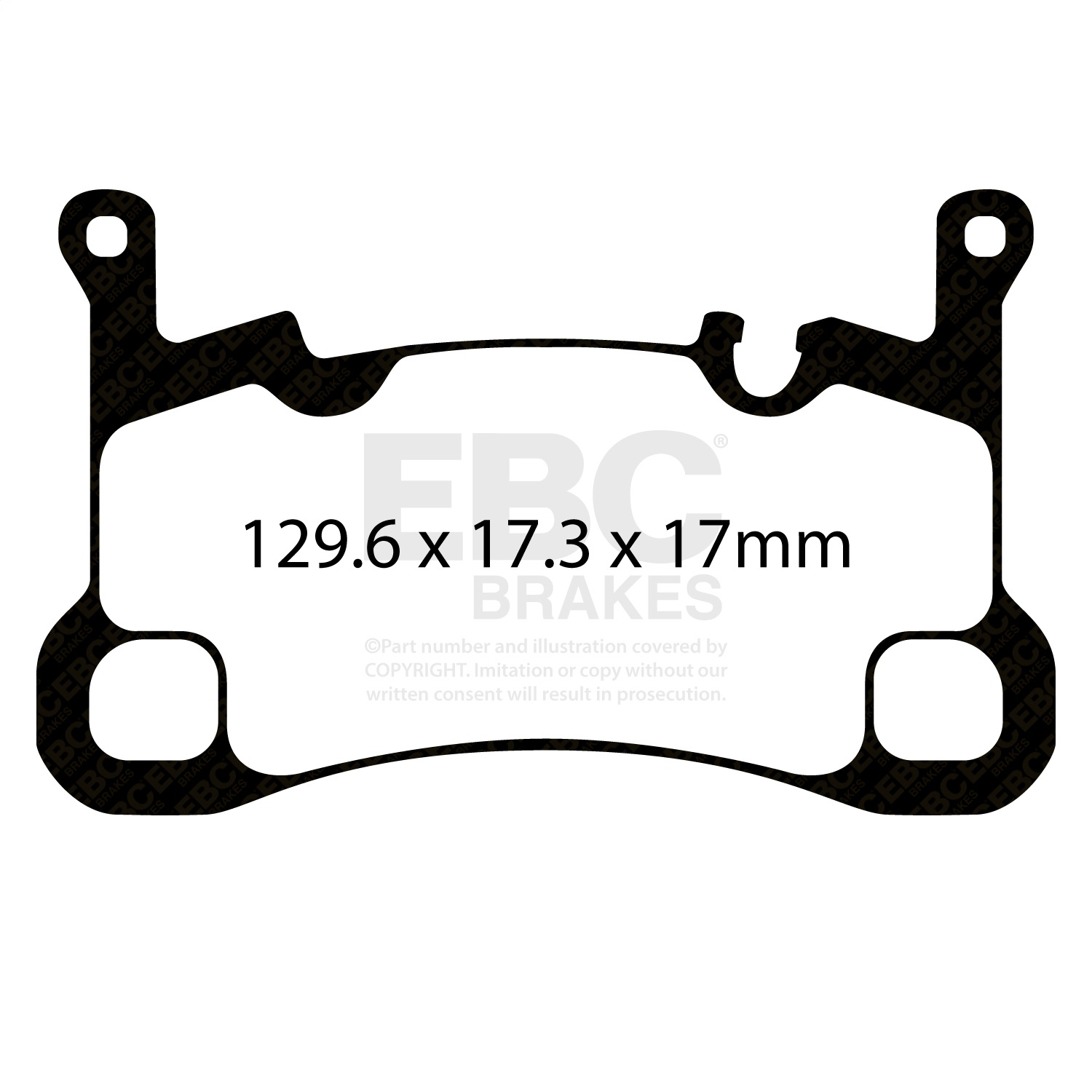 EBC Brakes DP42380R Yellowstuff Street And Track Brake Pads Fits 18-23 Cayenne