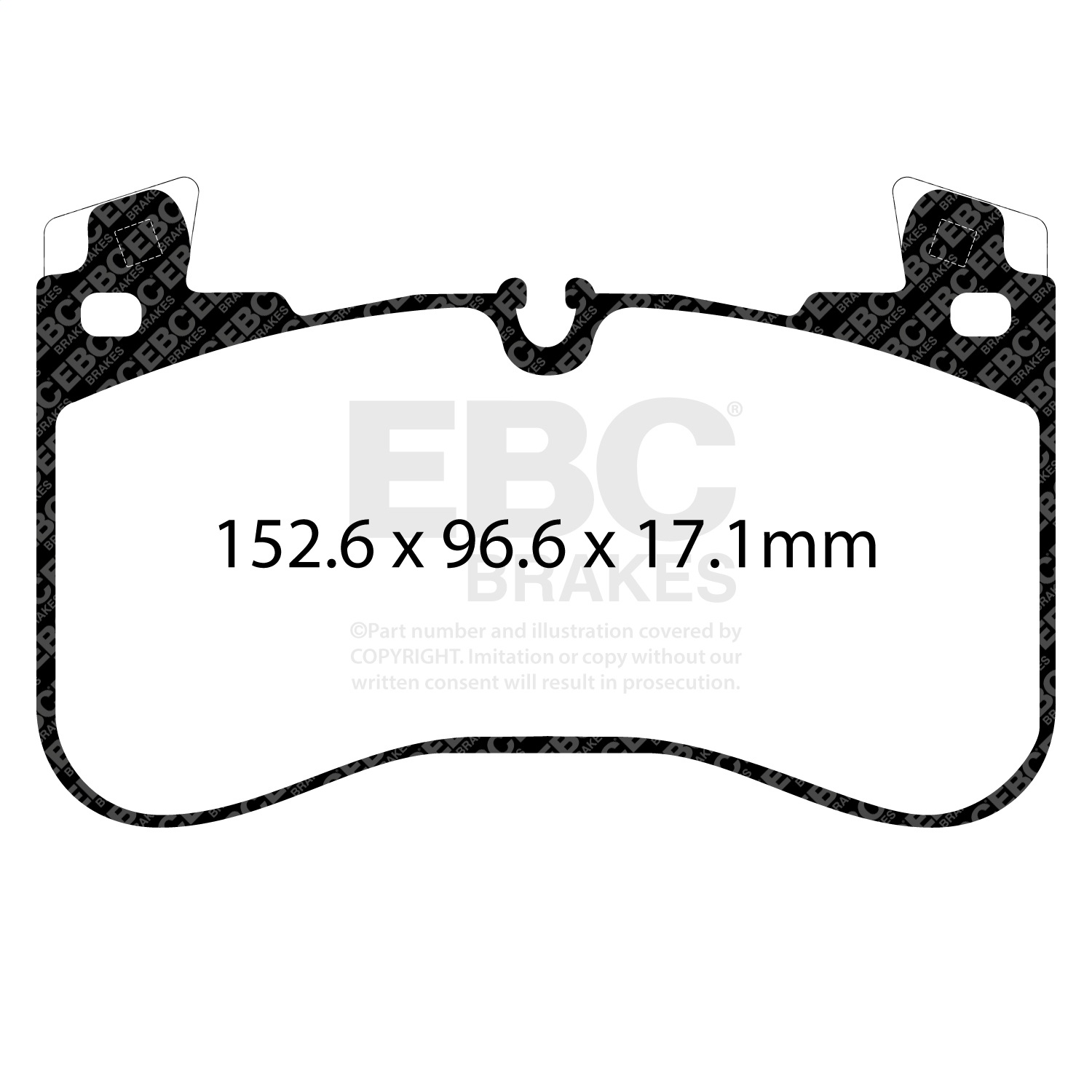 EBC Brakes DP62401 6000 Series Greenstuff Truck/SUV Brakes Disc Pads