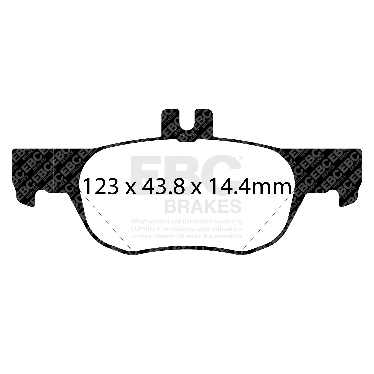 EBC Brakes DP32413C Redstuff Ceramic Low Dust Brake Pads Fits 19-25 3