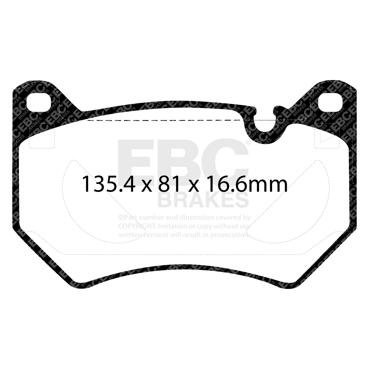 EBC Brakes DP42436R Yellowstuff Street And Track Brake Pads Fits 18-23 Q5
