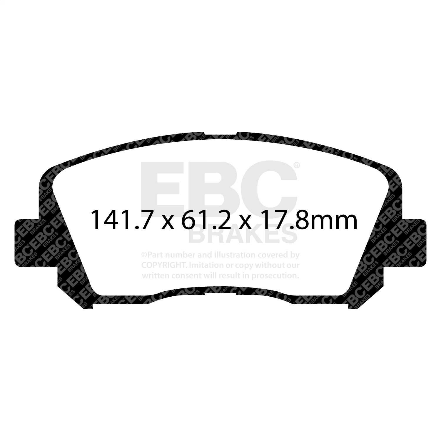 EBC Brakes DP43007R Yellowstuff Street And Track Brake Pads Fits 13-17 200 Dart