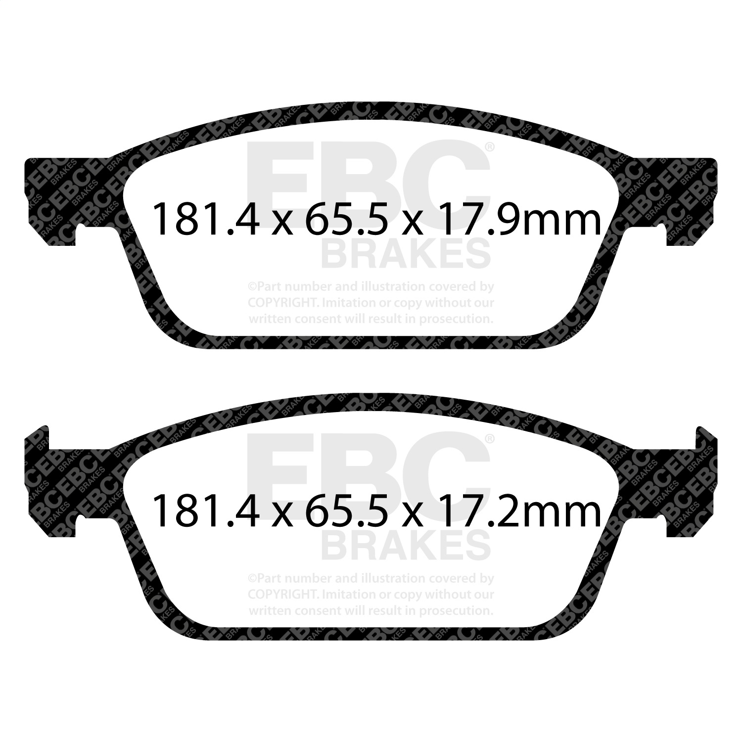 EBC Brakes DP43008R Yellowstuff Street And Track Brake Pads Fits 13-20 Escape