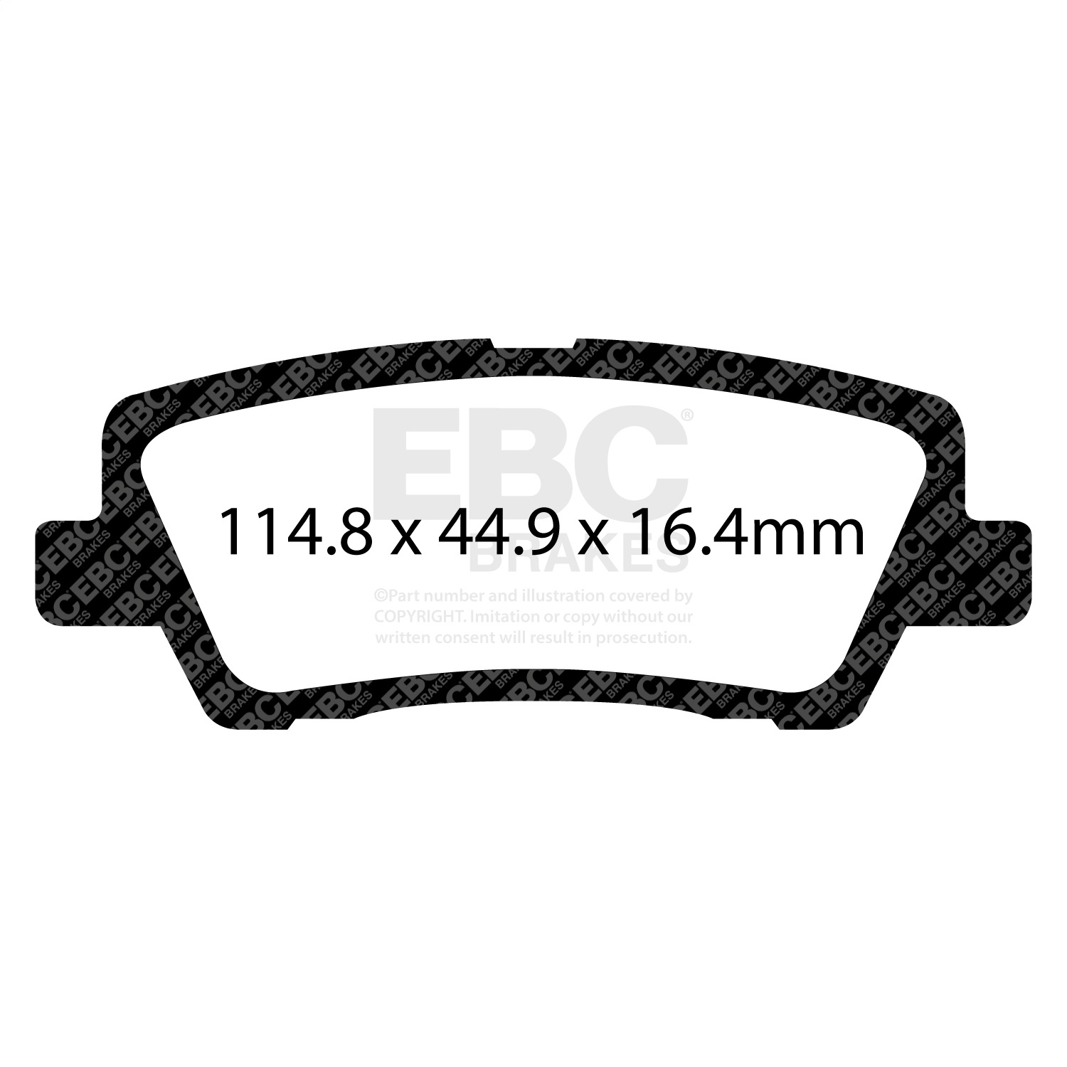 EBC Brakes DP43012R Yellowstuff Street And Track Brake Pads Fits 13-18 ATS CTS