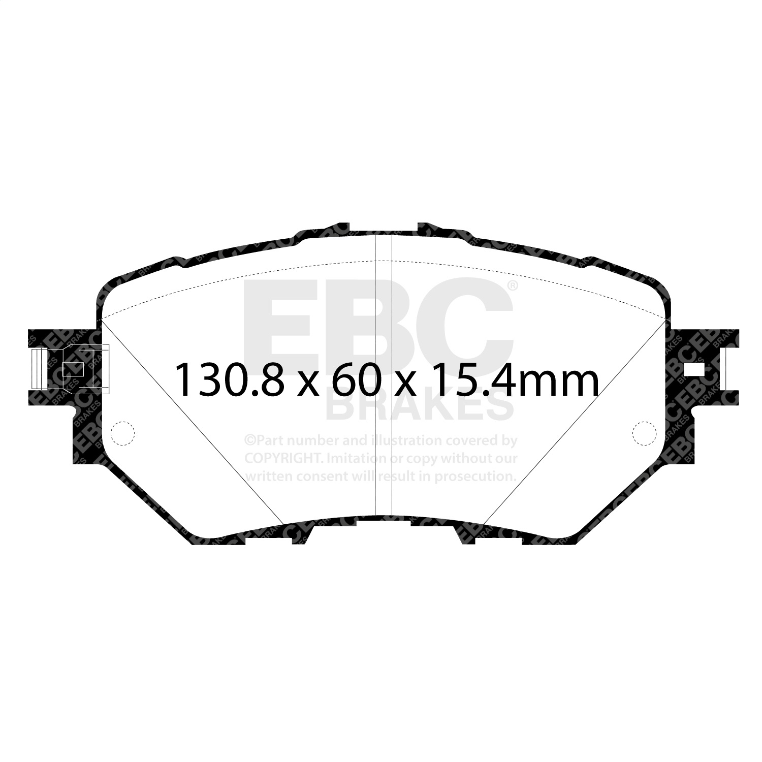 EBC DP23033 Greenstuff 2K Pads - Front