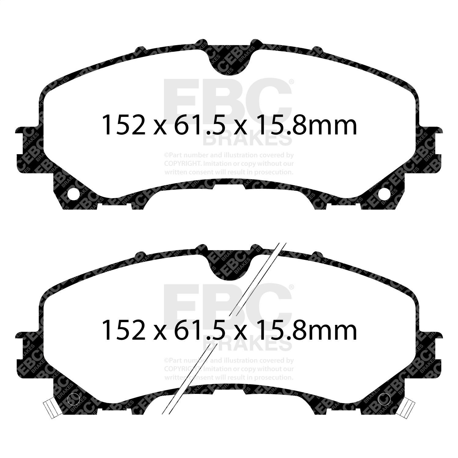 EBC DP43036R Yellowstuff Pads - Front