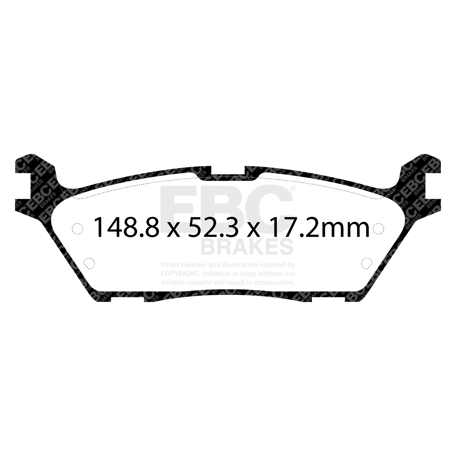 EBC ED93037 Extra Duty Pads - Rear