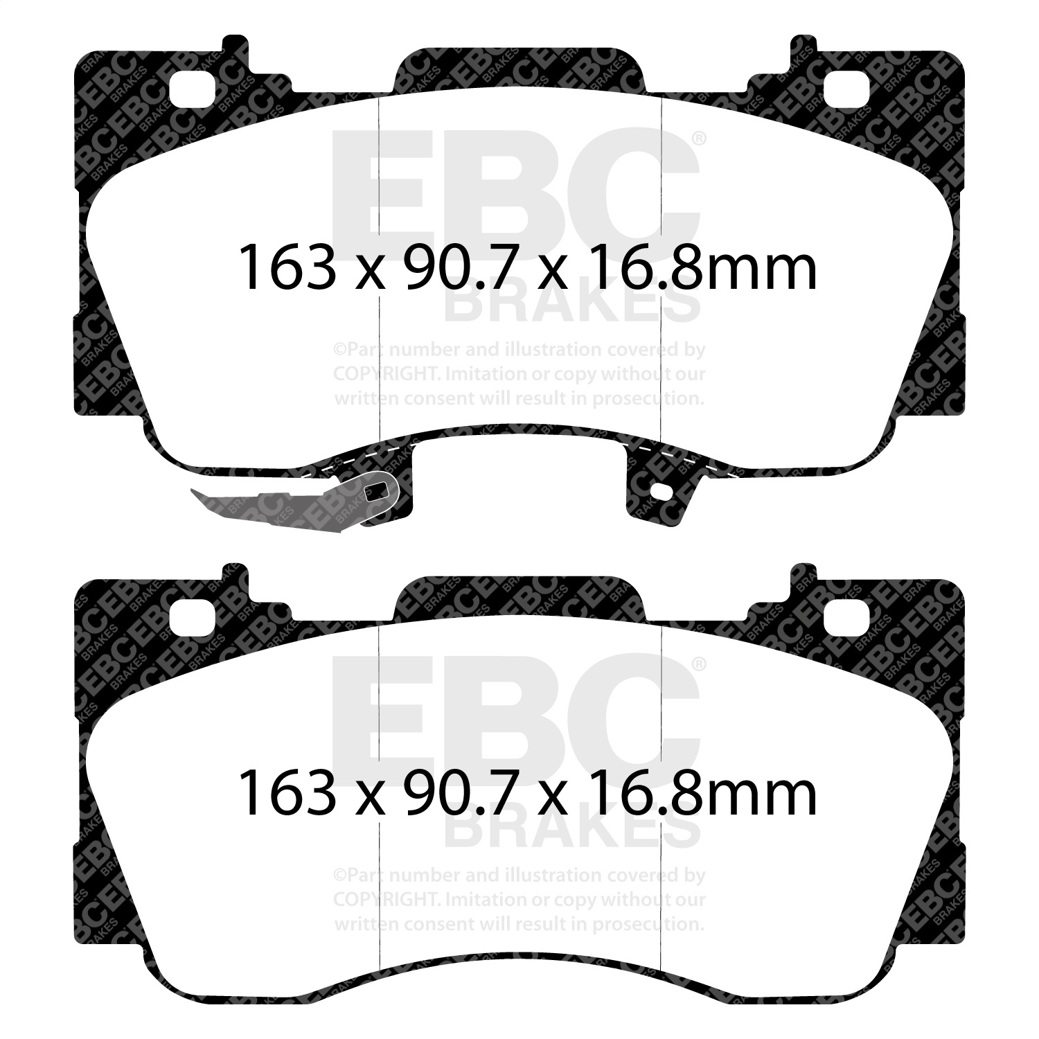EBC DP43042R Yellowstuff Pads - Front