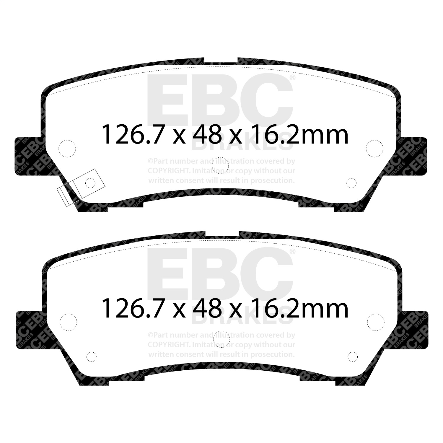 EBC DP43043R Yellowstuff Pads - Rear